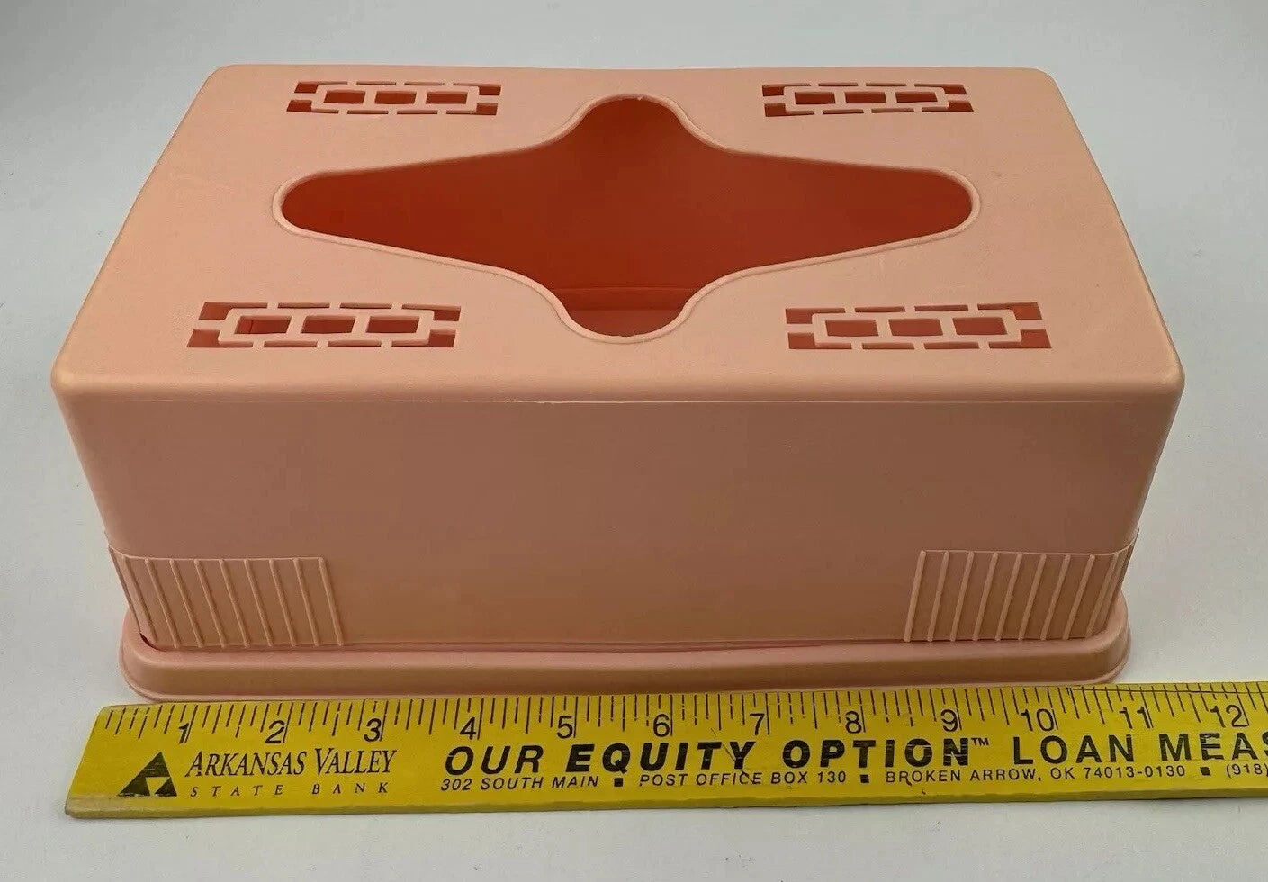 Pink Plastic Tissue Box Retro 2 Piece Cutouts Vintage | eBay