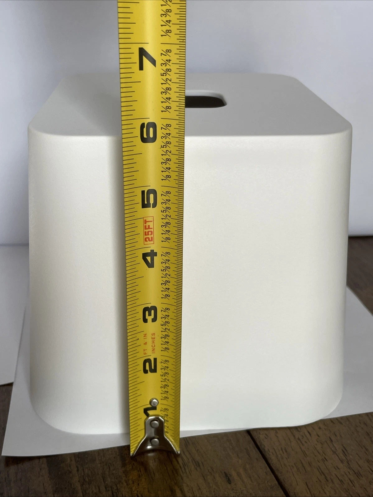 Facial Hand Tissue Box Cover, Square Holder White Storage Modern Sleek Bathroom | eBay