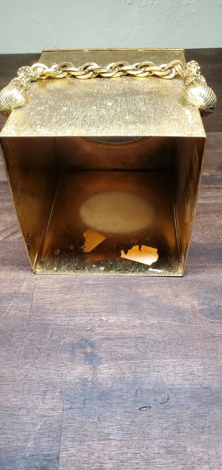 Vintage MCM Brass Decorative Tissue Paper Holder Cover Busts Chains | eBay