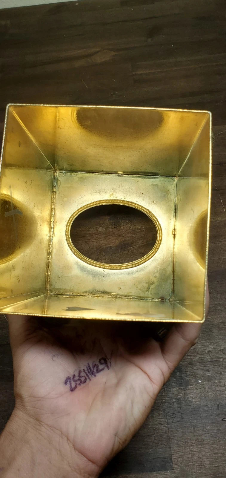 Vintage MCM Brass Decorative Tissue Paper Holder Cover Busts Chains | eBay