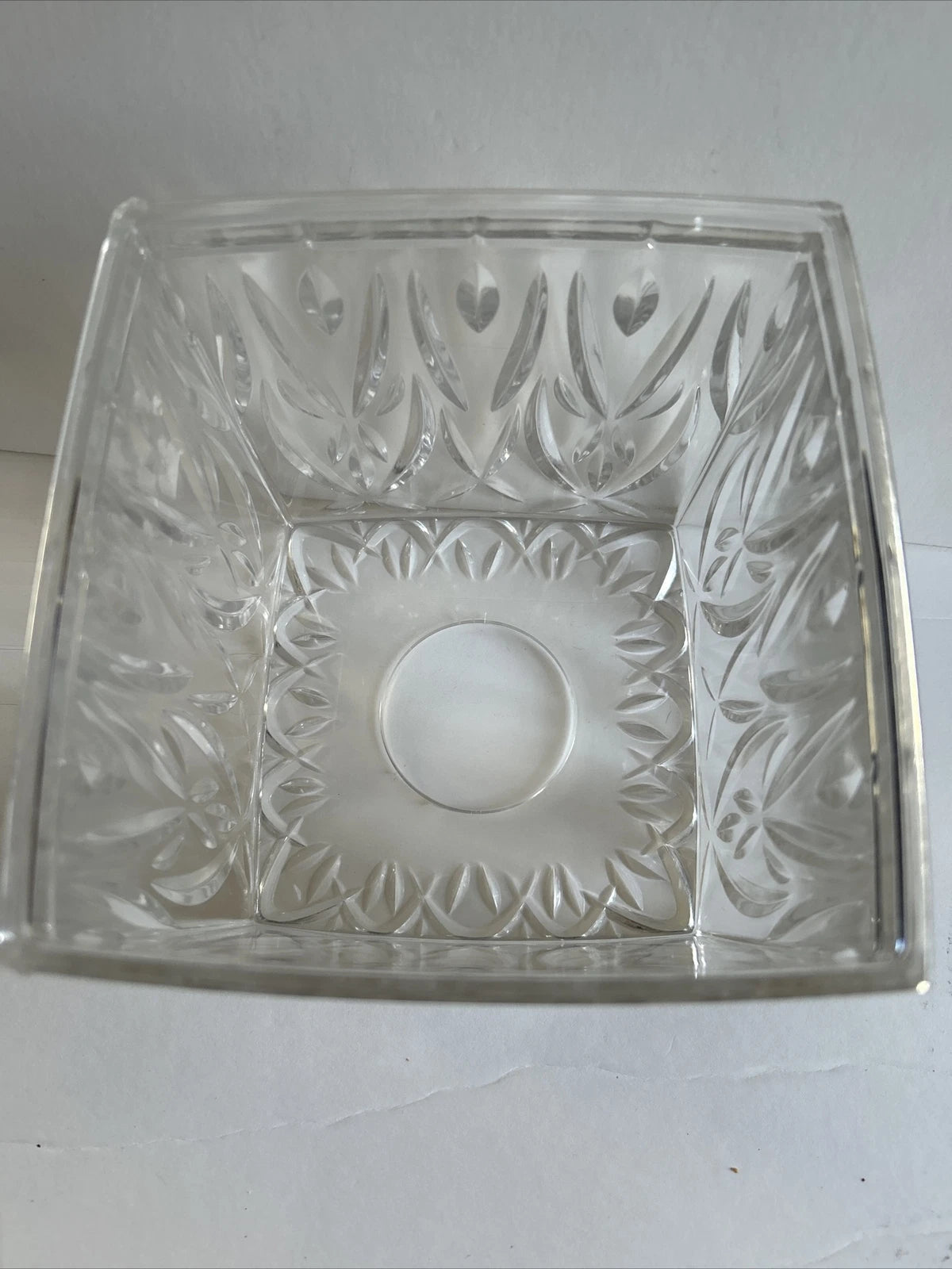 Clear Tissue Box Cover Acrylic Crystal Cut Design Boutique Elegant | eBay