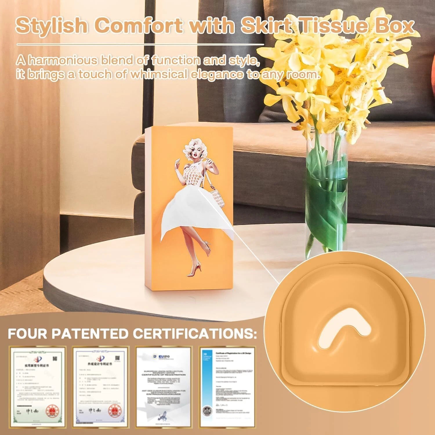 Funny Skirt Tissue Box Cover - Vintage Classy Cute Lady Skirt Box Holder | eBay