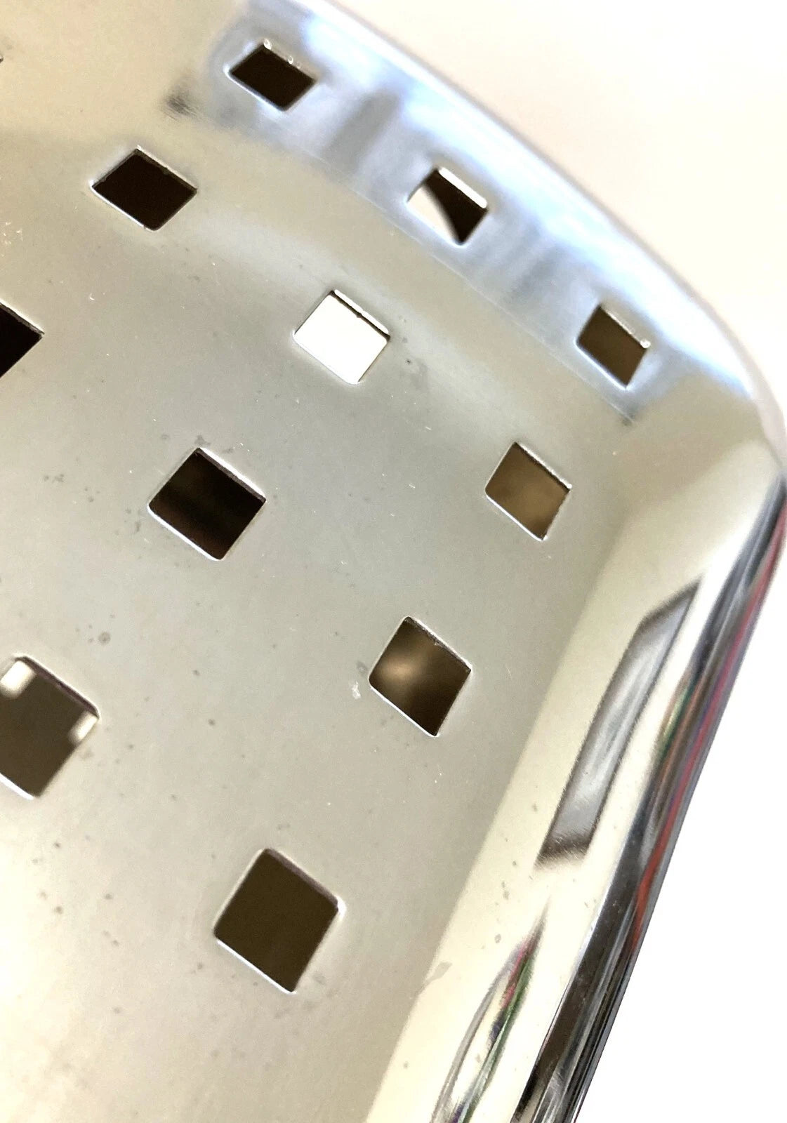 Silver Chrome Metal Highly-Reflective Tissue Box Cover Springs Metro 5.5x6" | eBay