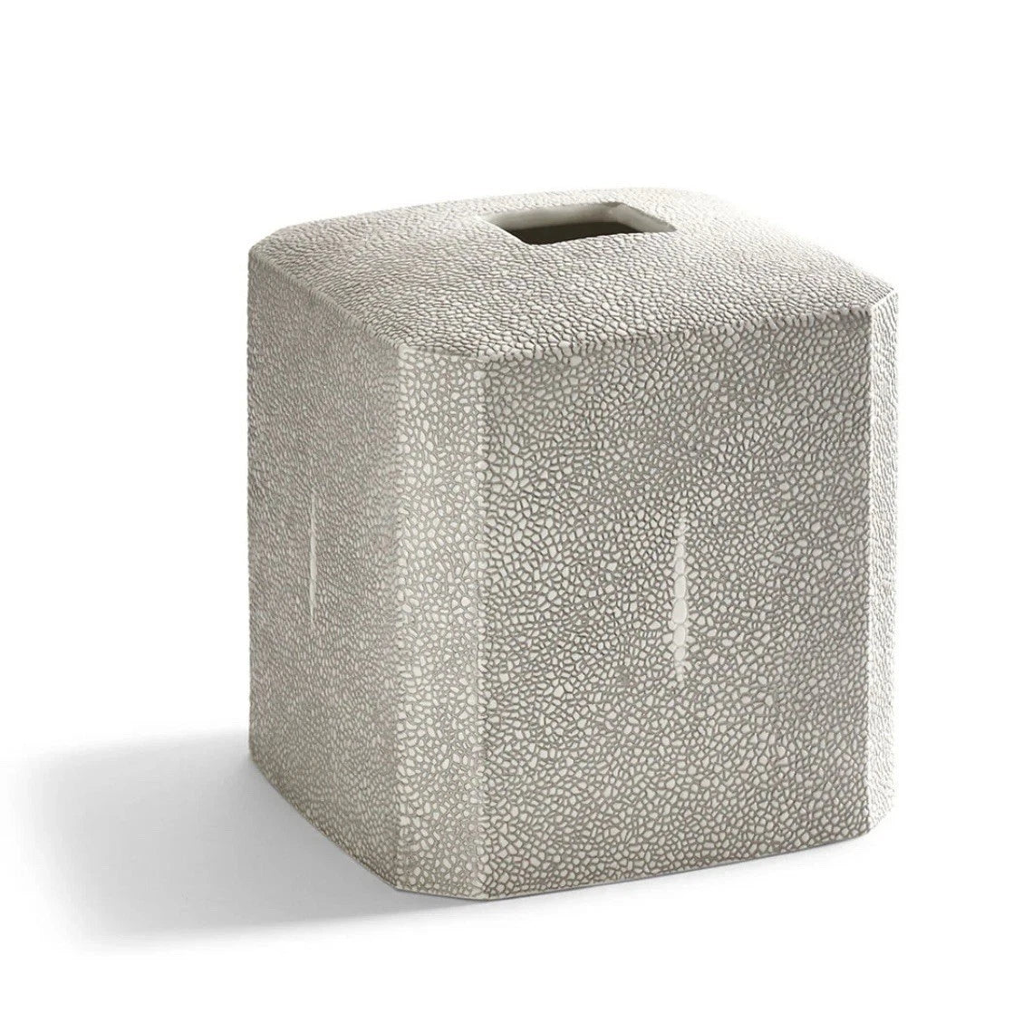 Kassatex Porcelain Shagreen Tissue Box Cover In Grey Gray | eBay