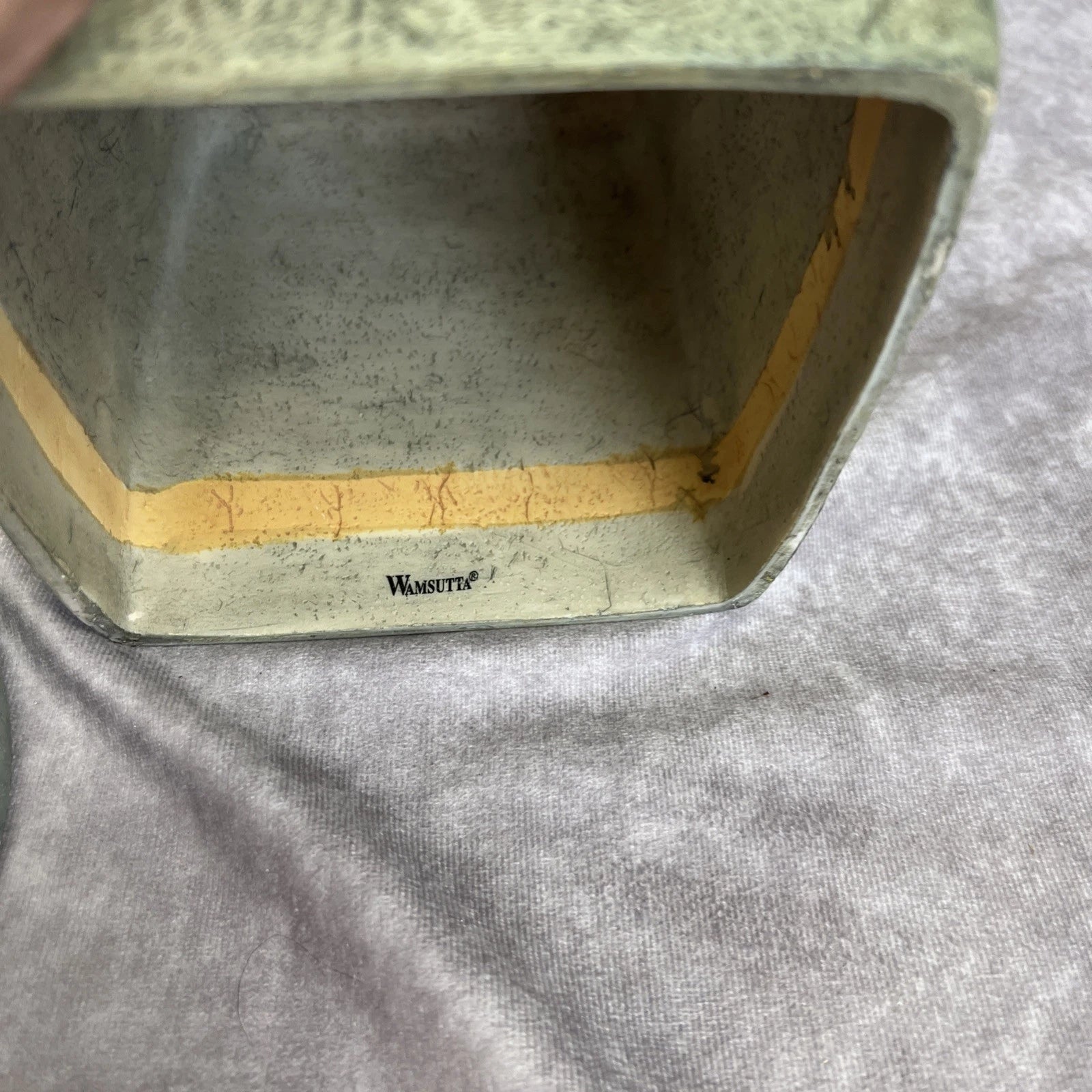 Wamsutta Bauhaus Slate Tissue Box Holder & Soap Dish Set Vintage | eBay