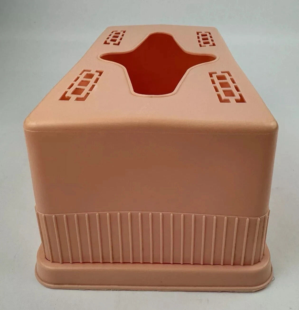 Pink Plastic Tissue Box Retro 2 Piece Cutouts Vintage | eBay