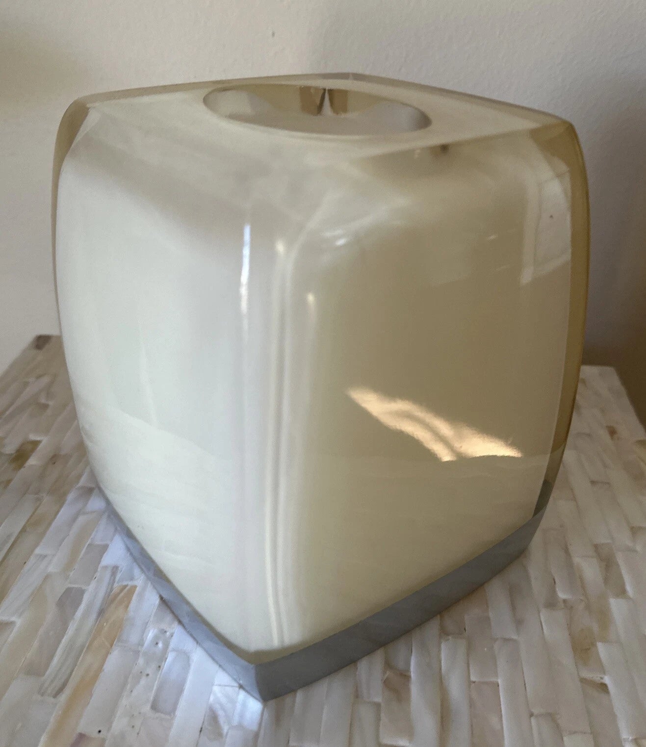 Wamsutta Lucite Acrylic Tissue Box Holder | eBay