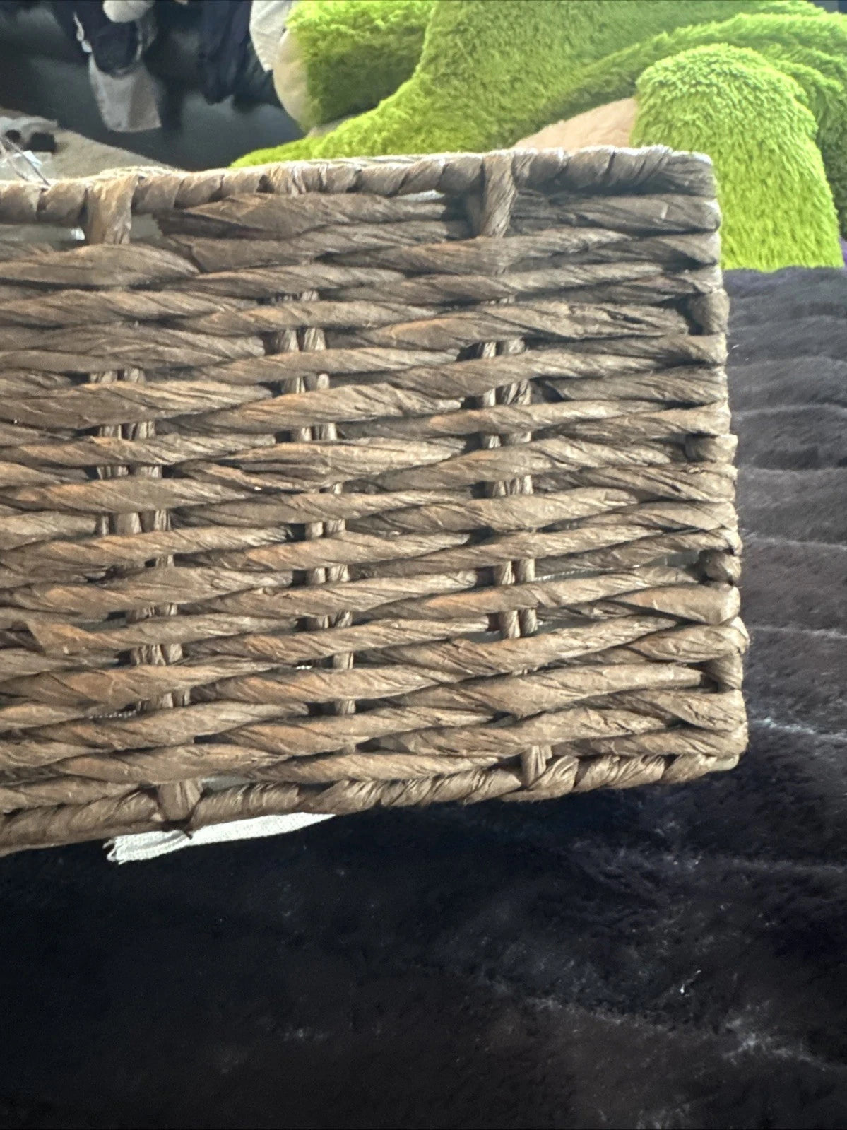 Rectangular Woven Tissue Box Cover, Decorative Seagrass Wicker Tissue Box Holder | eBay