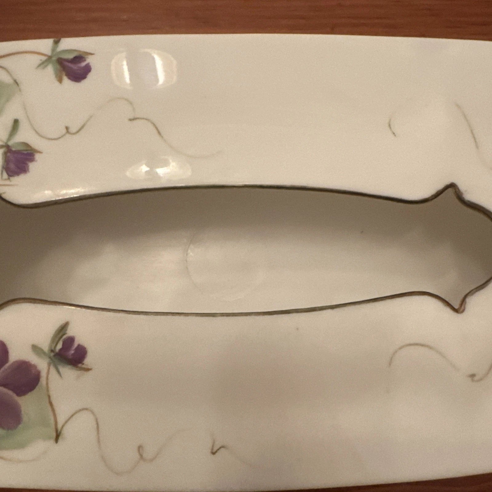 Vintage Schwarz Brothers Hinged Plastic Tissue Box - With Purple Flowers Violet | eBay