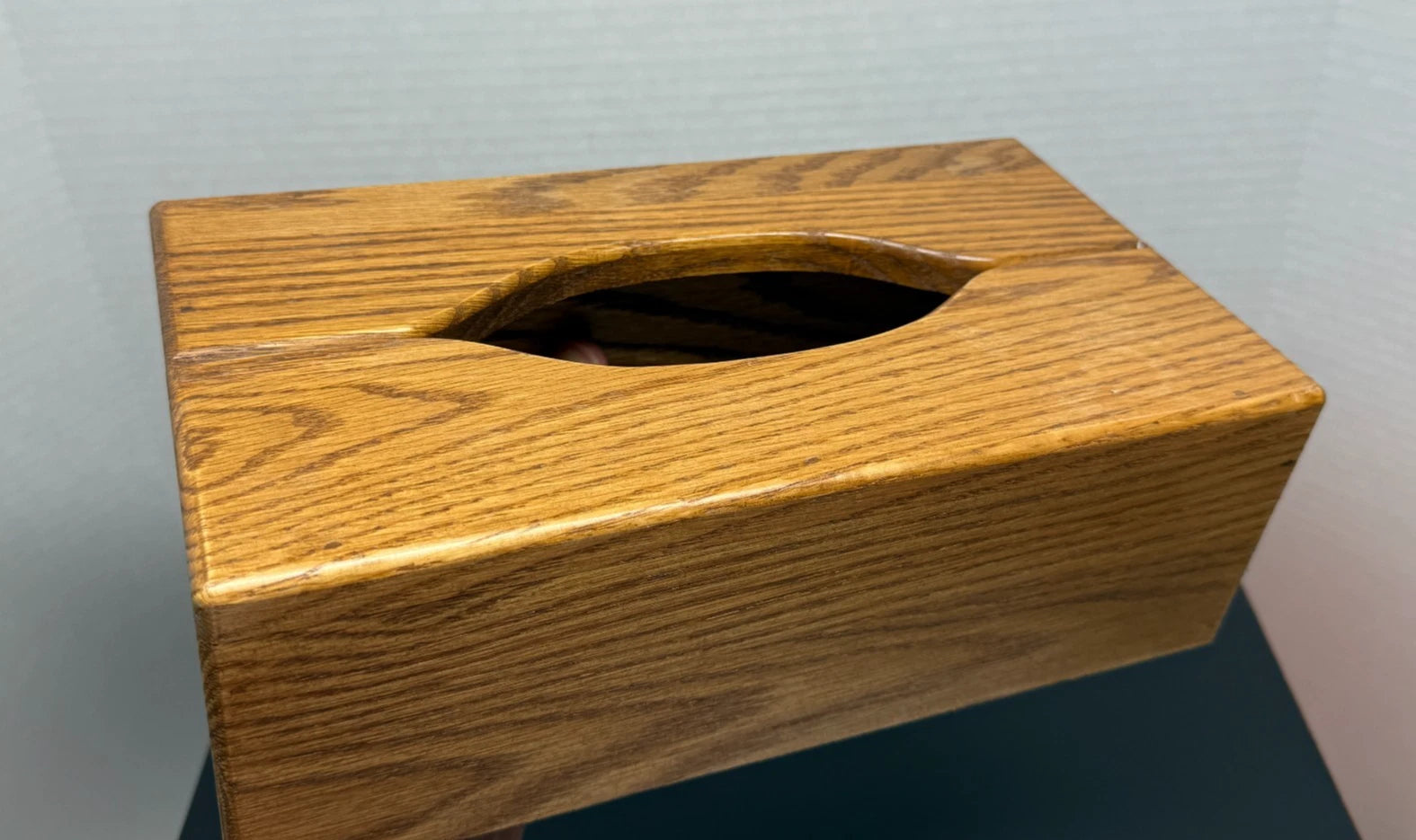 Oak Wood Tissue Box Cover Handcrafted | eBay