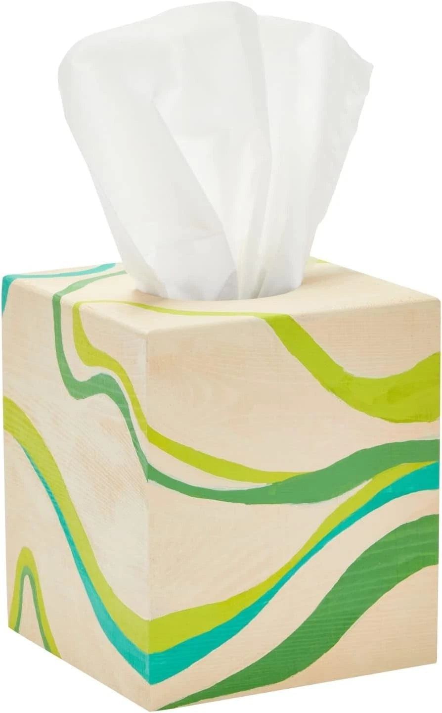 Unfinished Wood Tissue Box Cover Square Wooden Holder with Slide Out Bottom | eBay