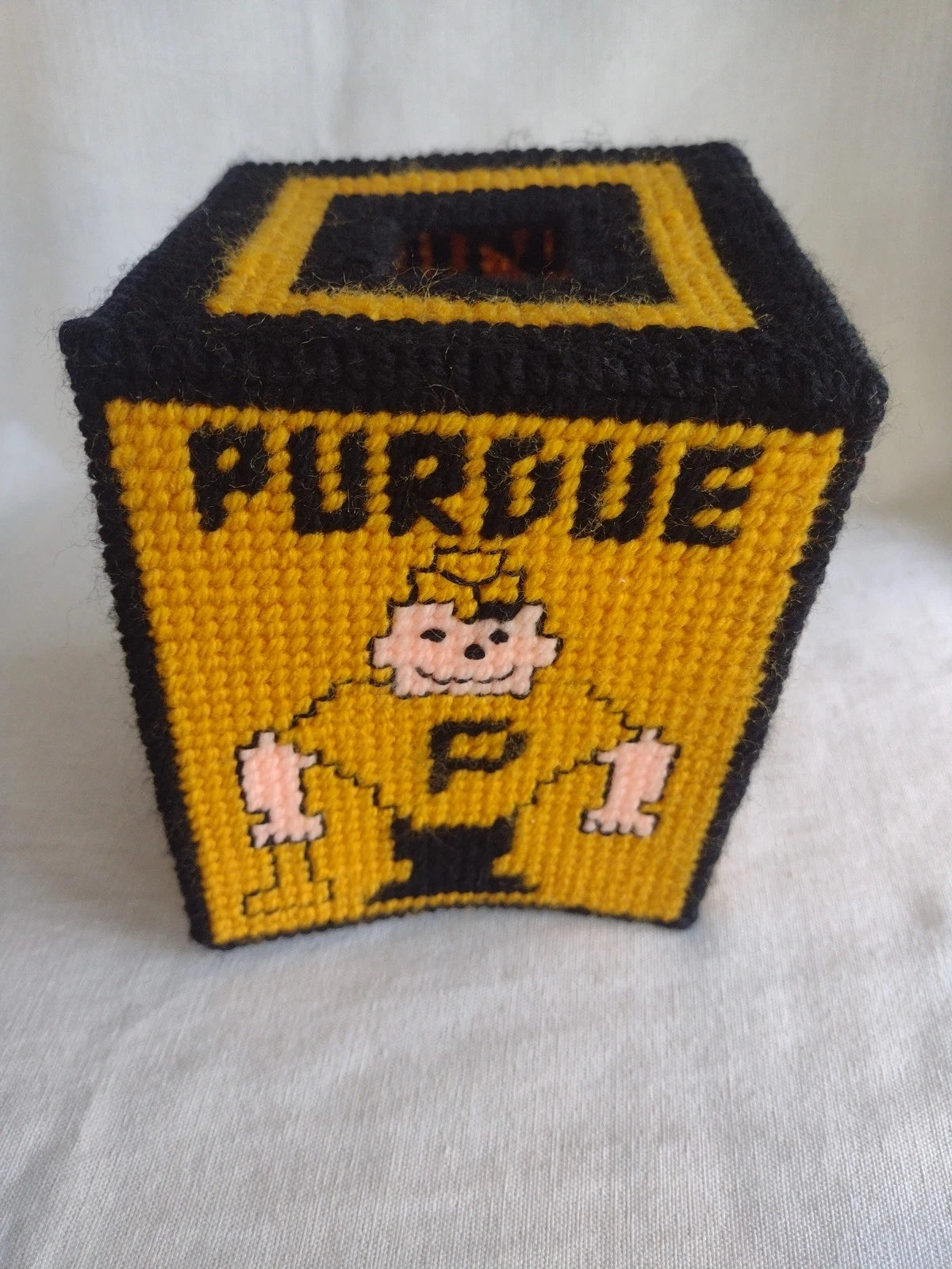 Pair of Vintage Purdue Boilermakers Homemade Tissue Box Covers | eBay