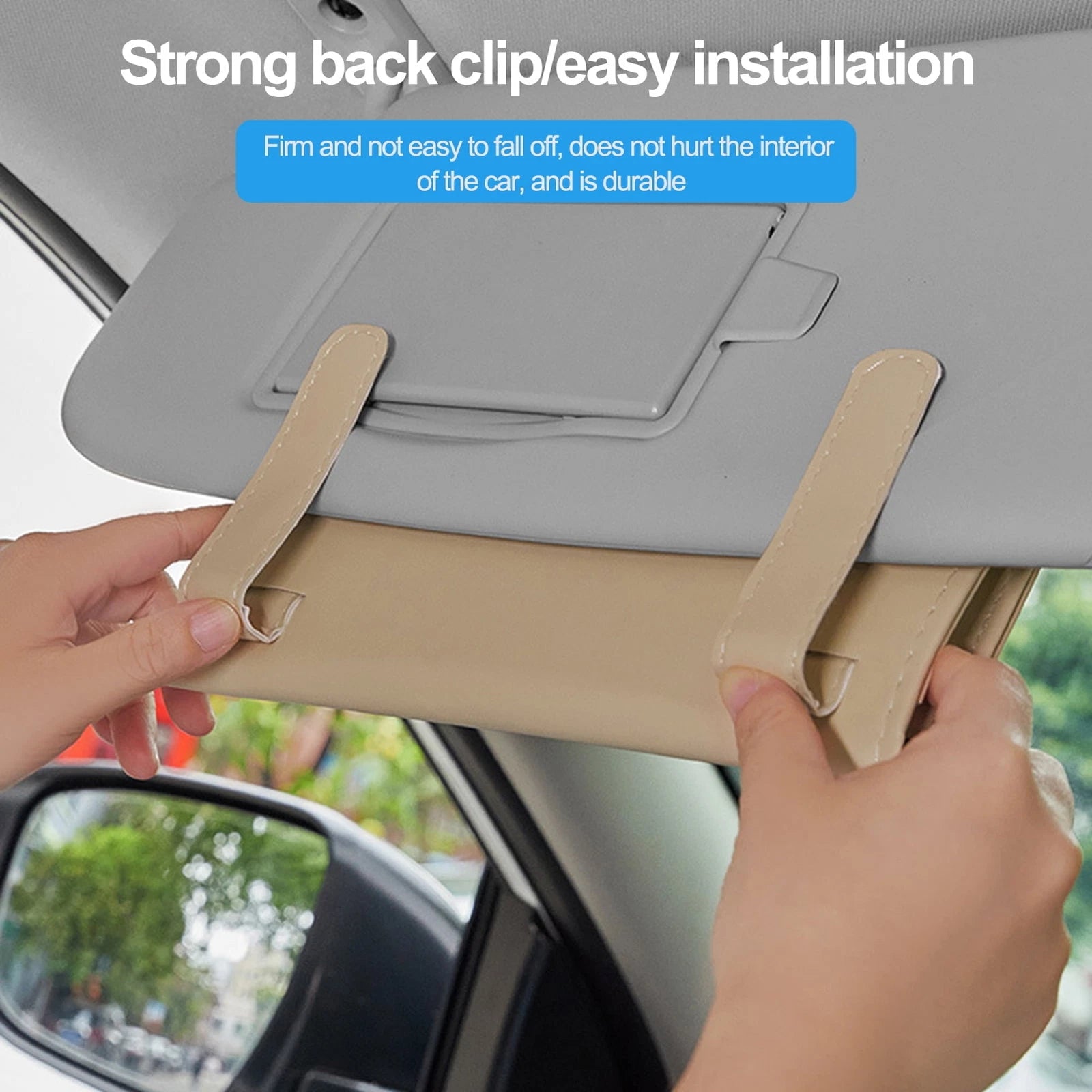 Faux Leather Car Visor Tissue Holder – Dual-Purpose Napkin Case | eBay