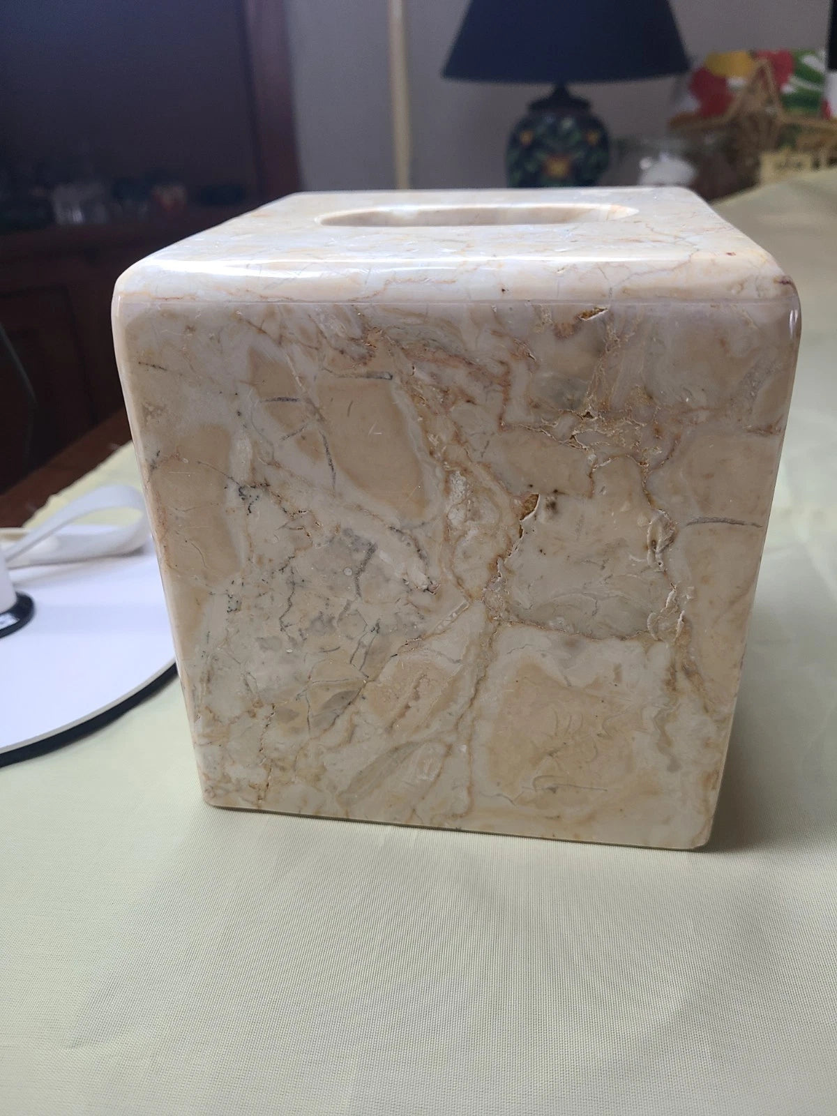 Square Natural Stone Marble/travertine Tissue Box Holder/cover | eBay