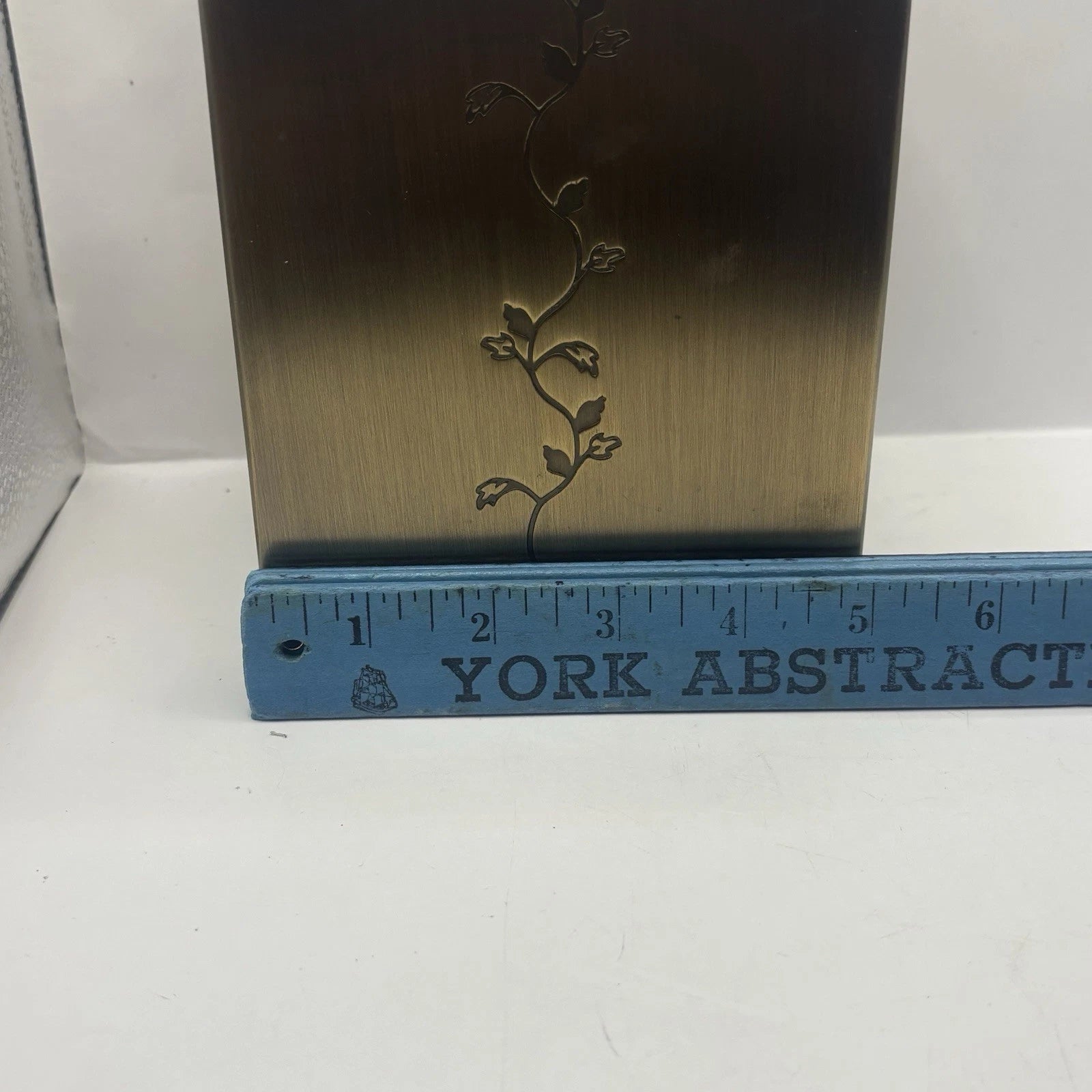 Bronze Finish Tissue Box Cover Vintage Modern by Thomas O'Brien. Embossed vines | eBay