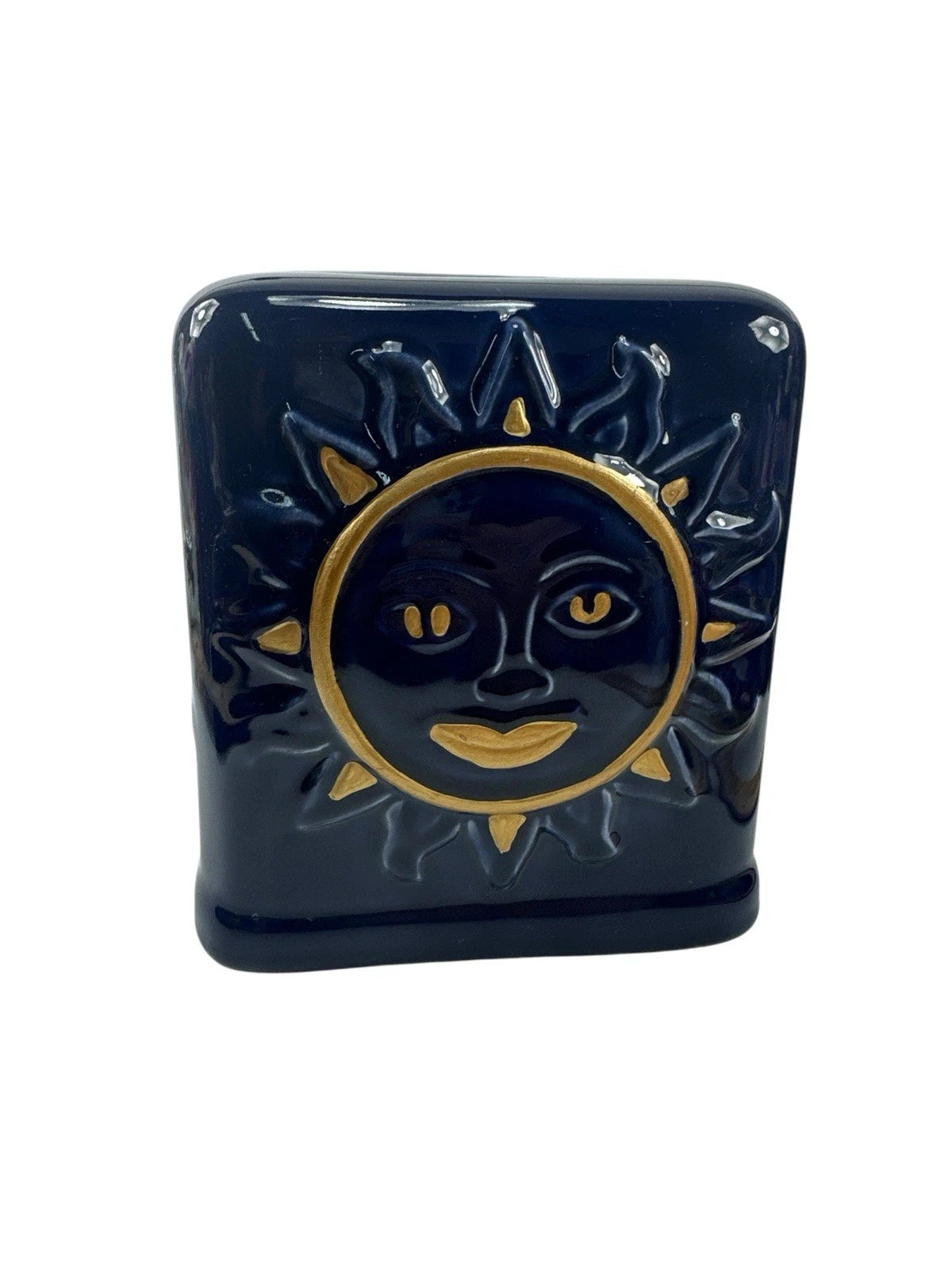 Ceramic Tissue Box Cover Sun Moon Face Celestial Boho Dark Academia Decor | eBay
