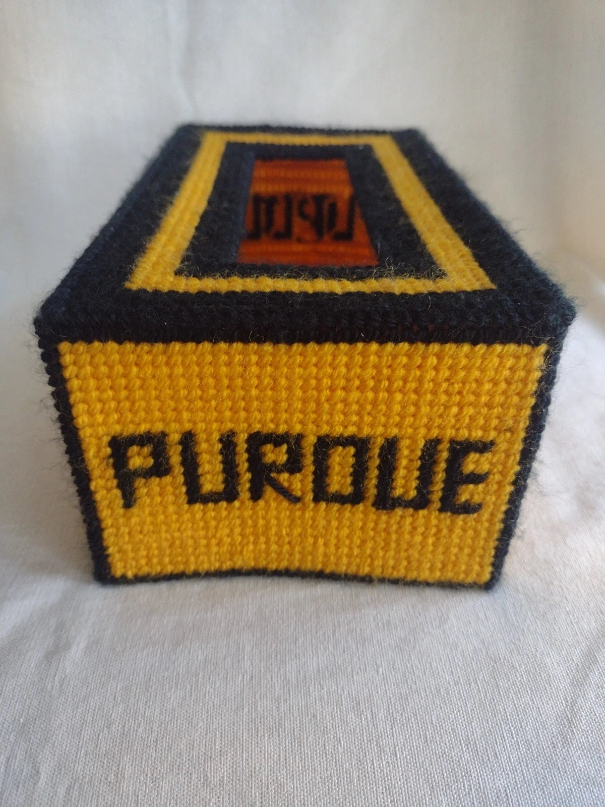 Pair of Vintage Purdue Boilermakers Homemade Tissue Box Covers | eBay