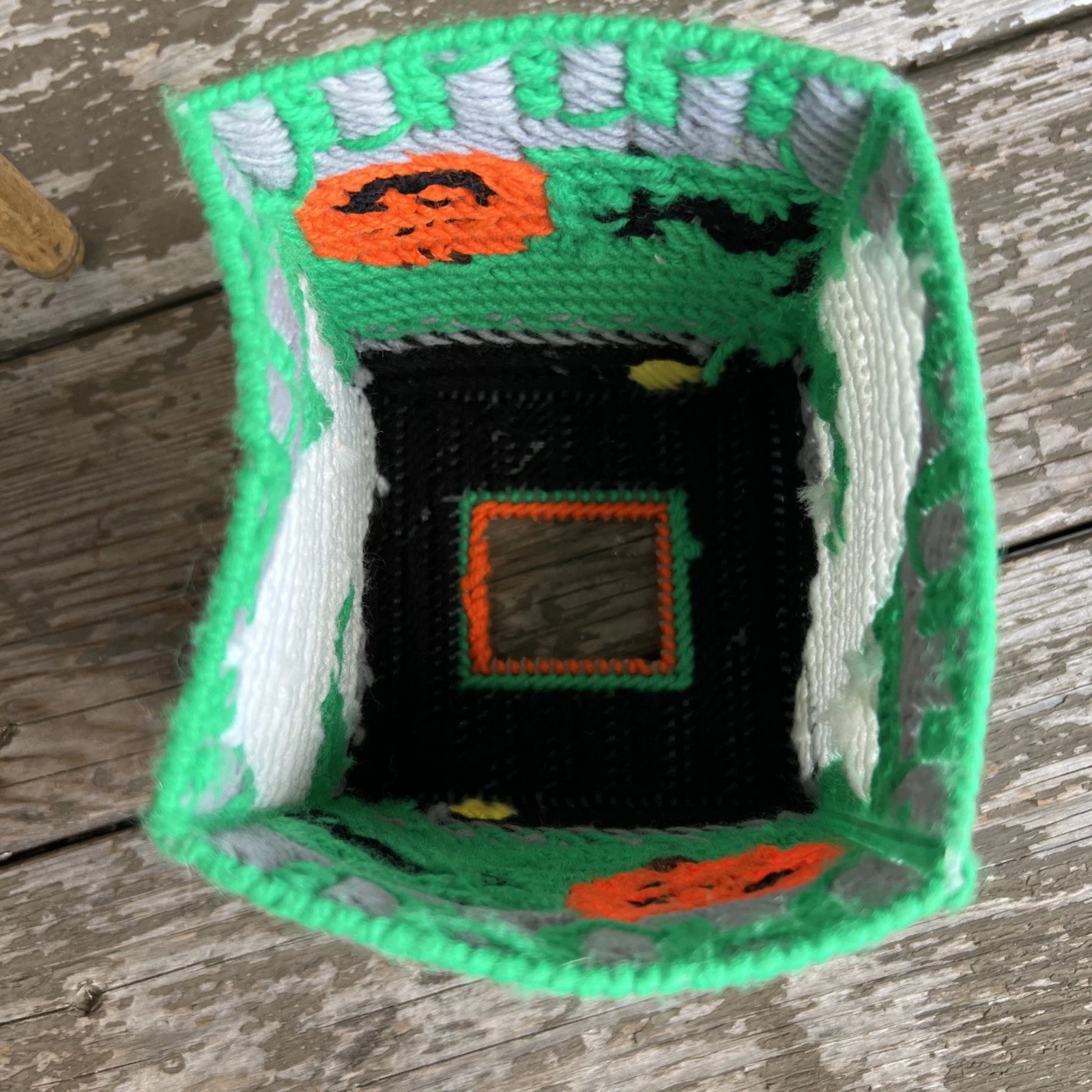 Vintage square handmade Halloween Tissue box holder ghost, cat jack o lantern | eBay