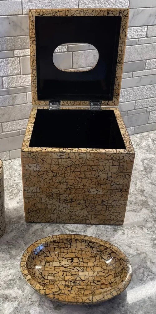 LABRAZEL *RARE & DISCONTINUED* Coconut Shell Luxury Tissue Box Cover & Soap Dish | eBay