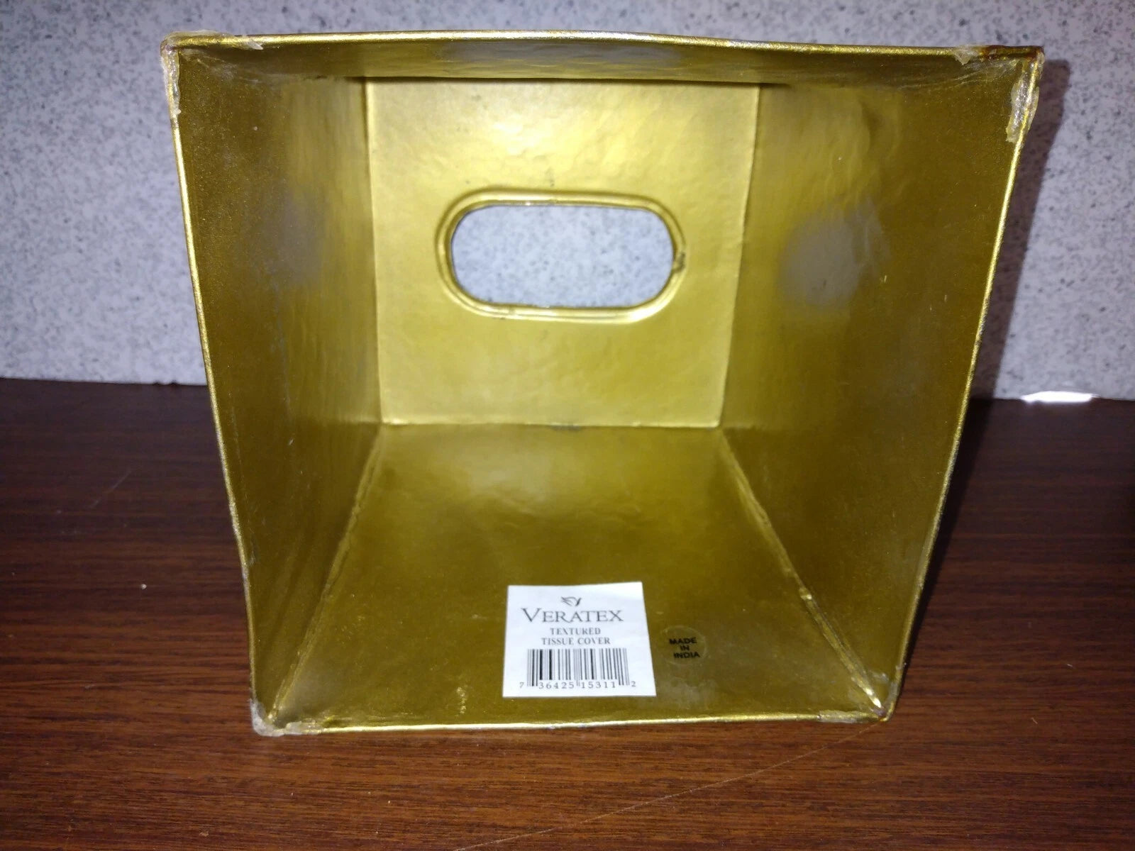 Veratex Shabby Metal Brass Silver Color Hand Hammered Tissue Box Cover India | eBay