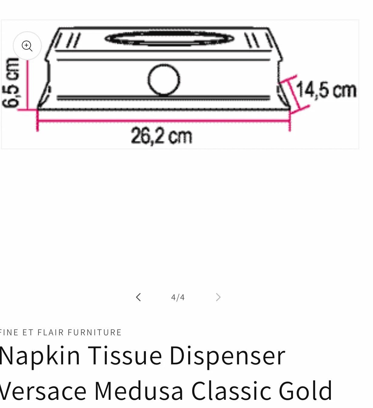 Original Versace Home Medusa Gold Metal Tissue Box Kleenex Holder | eBay