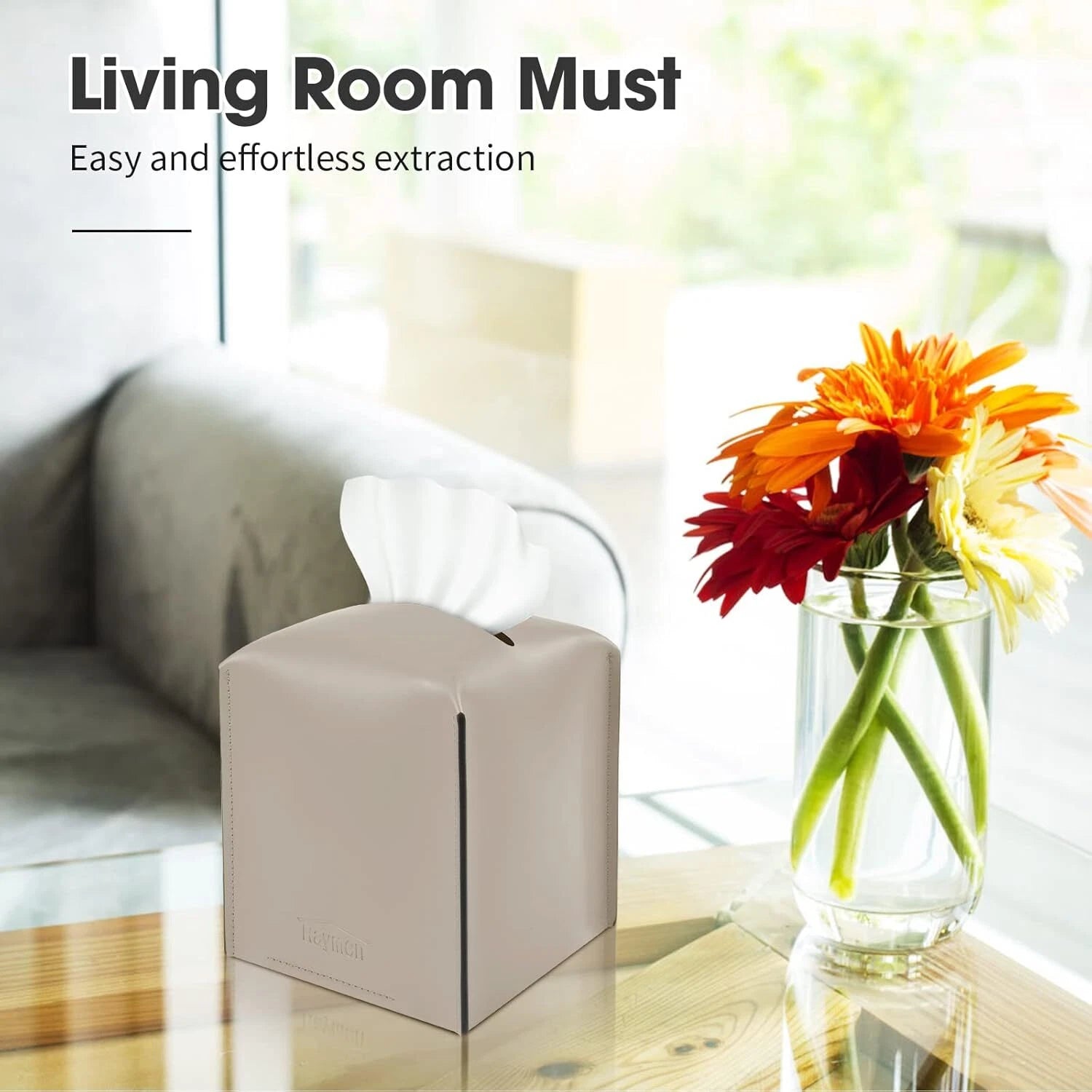 Tissue Box Cover, Modern Saddle Leather Square Tissue Box Holder | eBay