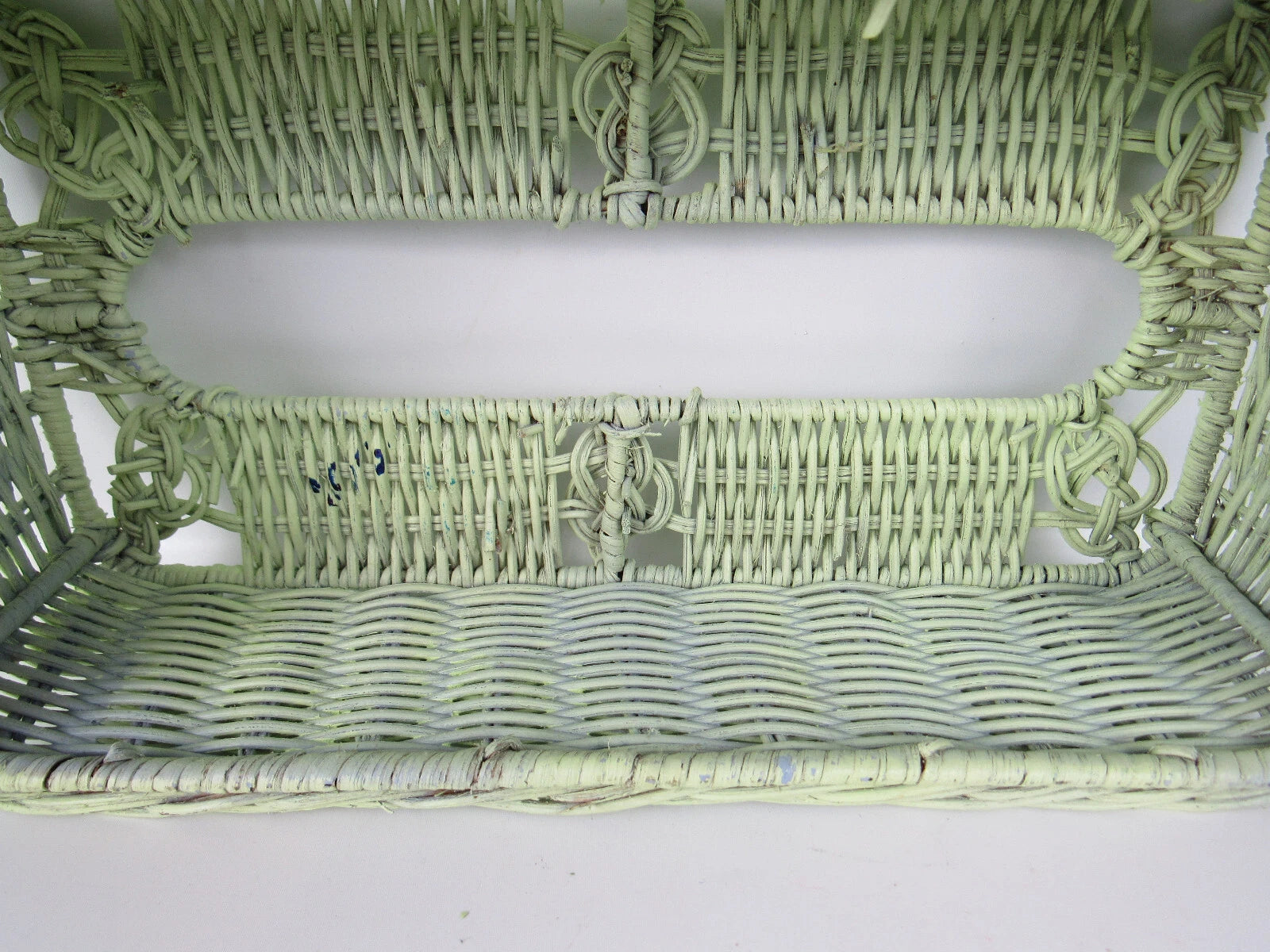 VINTAGE 70's Green Wicker Rectangular Tissue Box Cover Holder | eBay