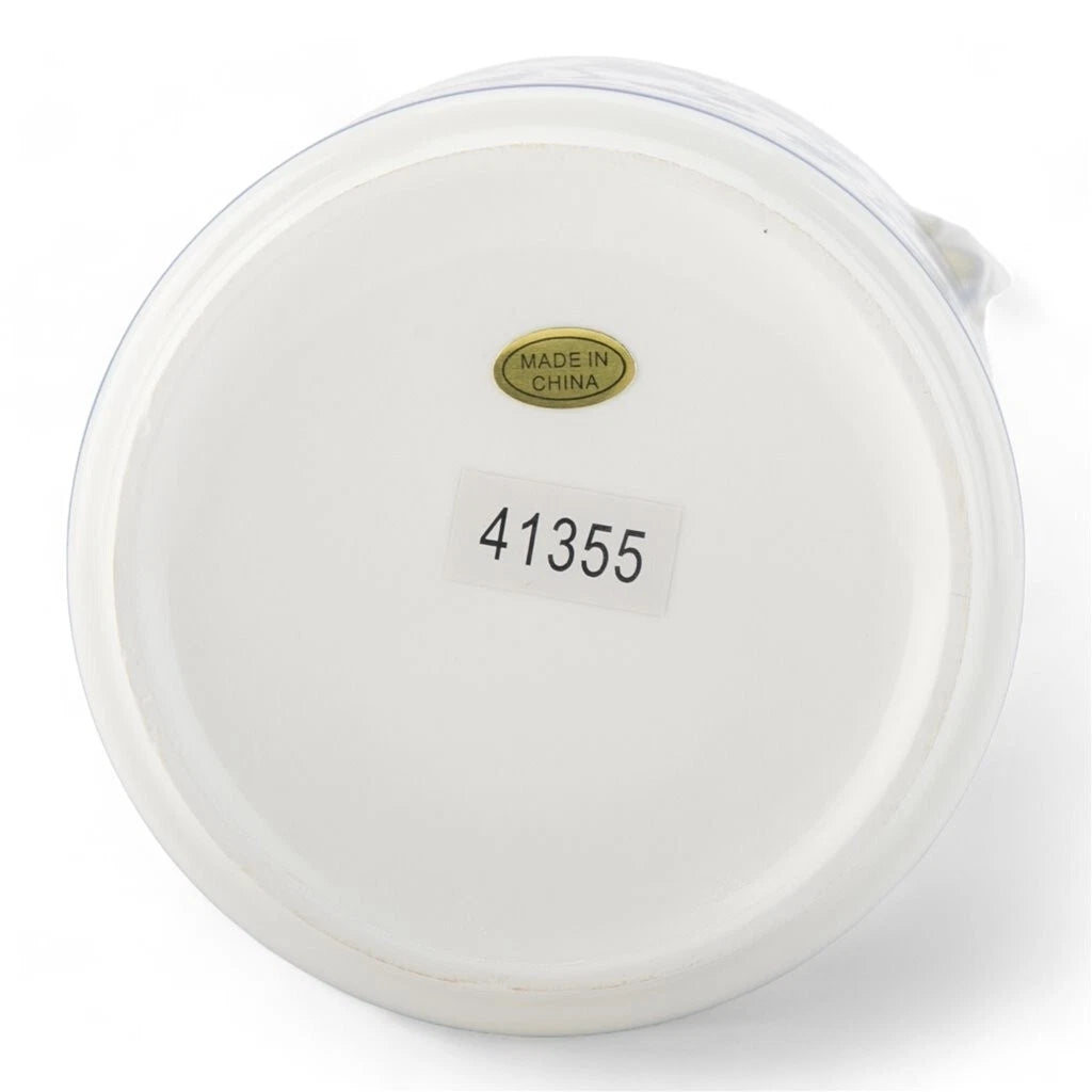 Blue & White Round Tissue Box Cover 7" Porcelain Tissue Holder Blue Floral | eBay