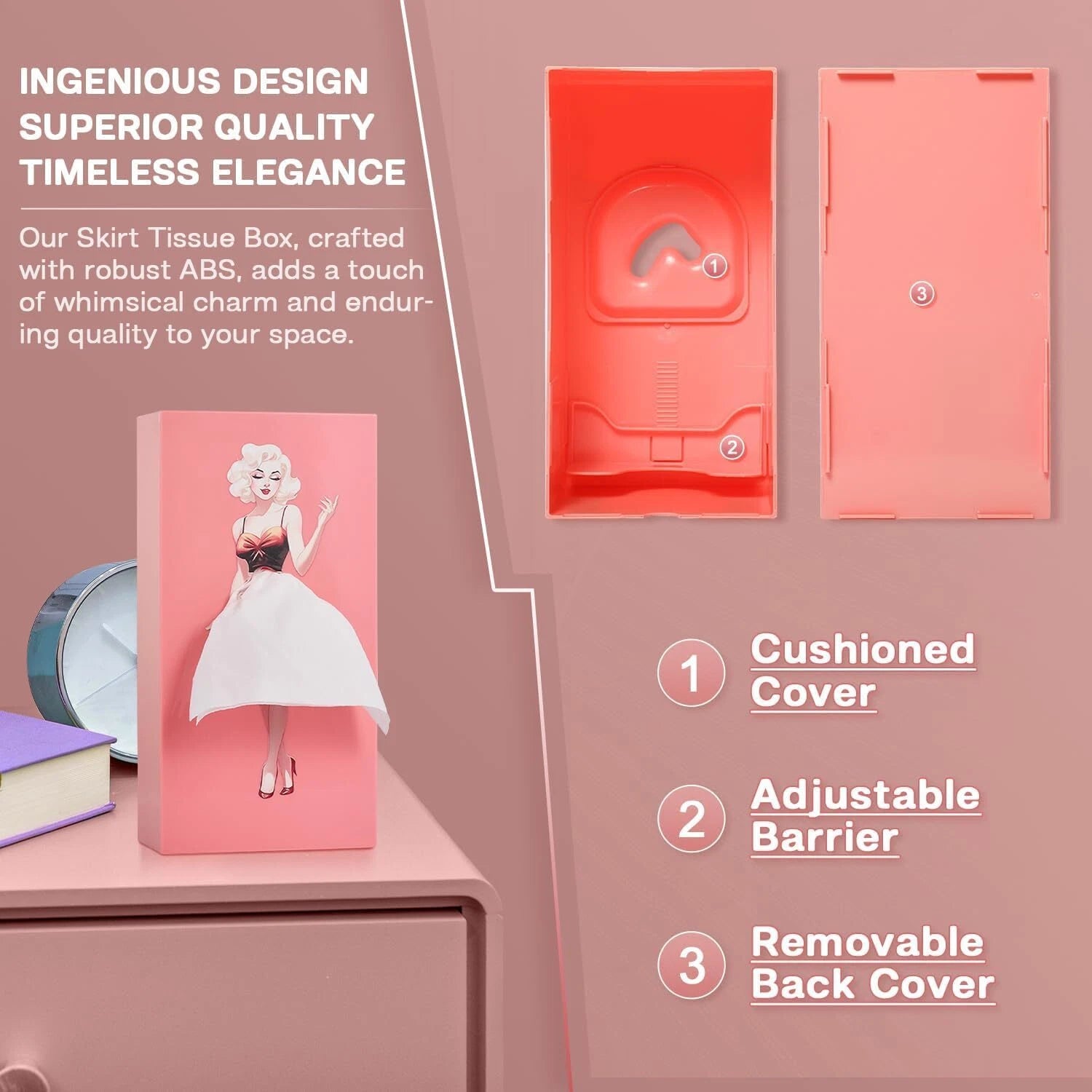 Funny Skirt Tissue Box Cover - Vintage Classy Cute Lady Skirt Box Holder | eBay