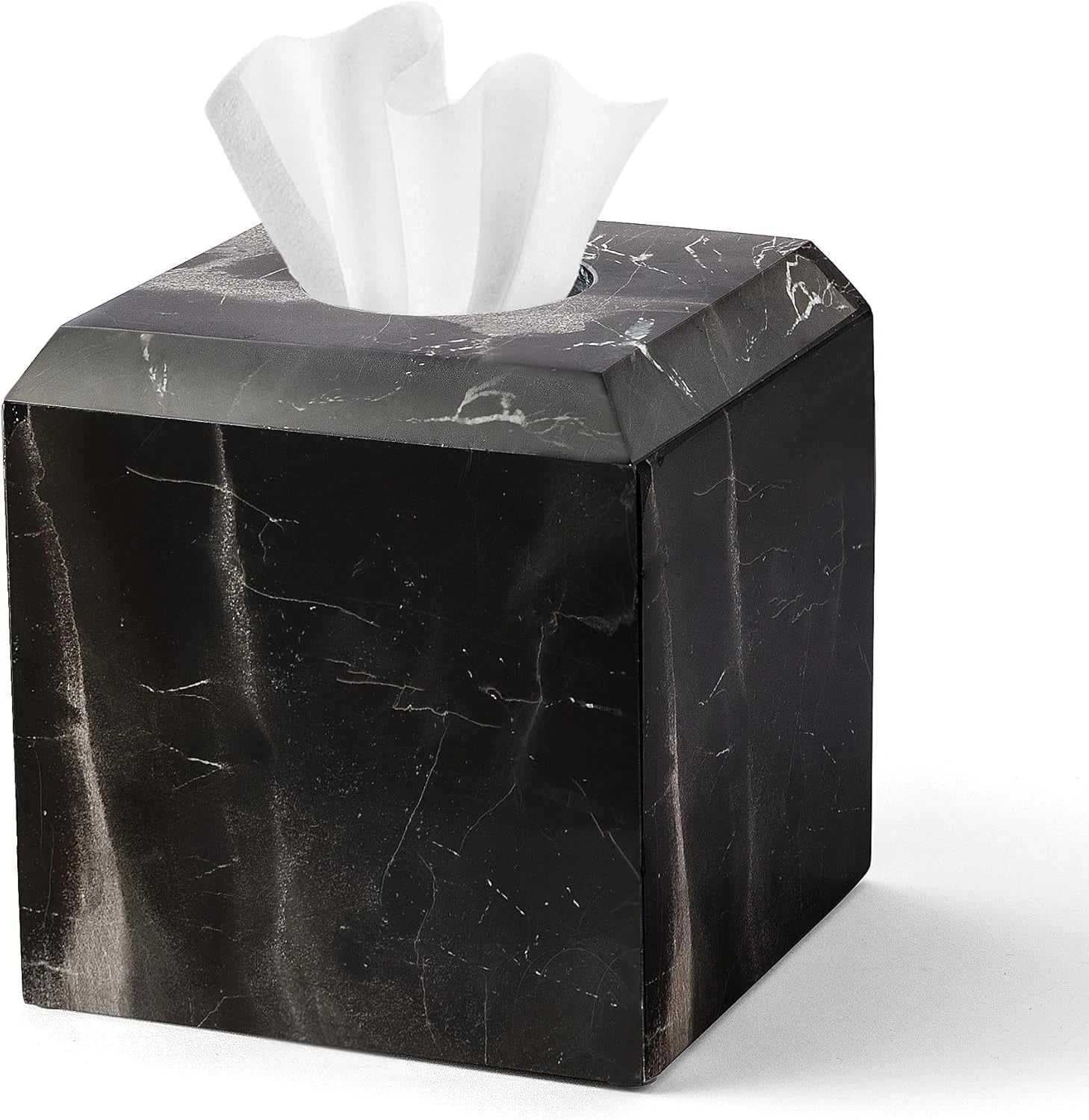 Tissue Box Cover Italy Natural Marble Heavy Duty Square Facial Toilet Paper Hold | eBay