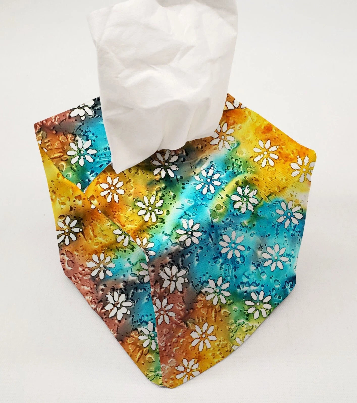 Batik Tie Dye Tissue Box Cover | eBay