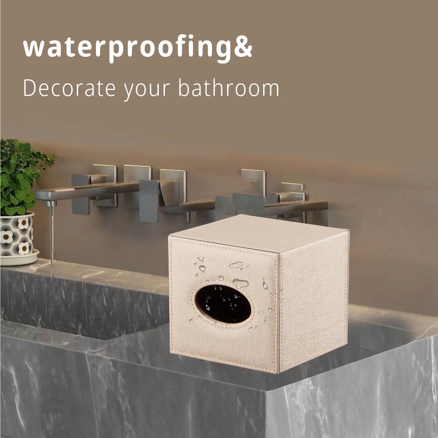 Leather Square Tissue Box Cover,Cut Tissues Cube Box Holder,Modern Facial Paper | eBay