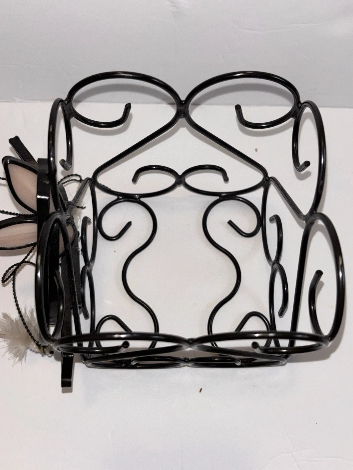 Wire Stained Glass Tissue Box Holder Candle Holder Fly Fishing | eBay