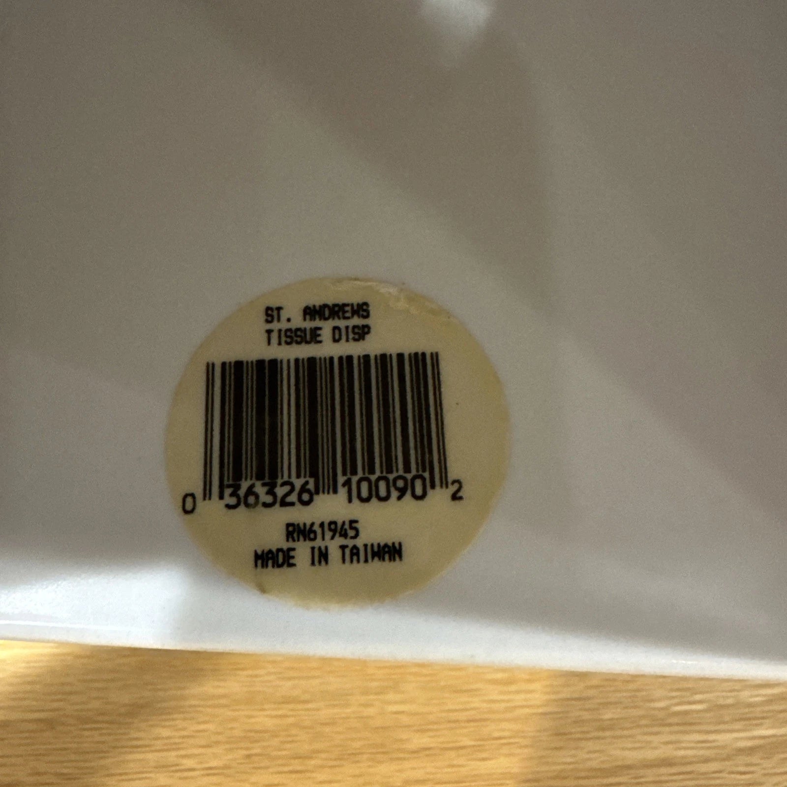 VTG Tissue Box Cover St. Andrews Scottish Golfer Man Cave Decor Navy Blue | eBay