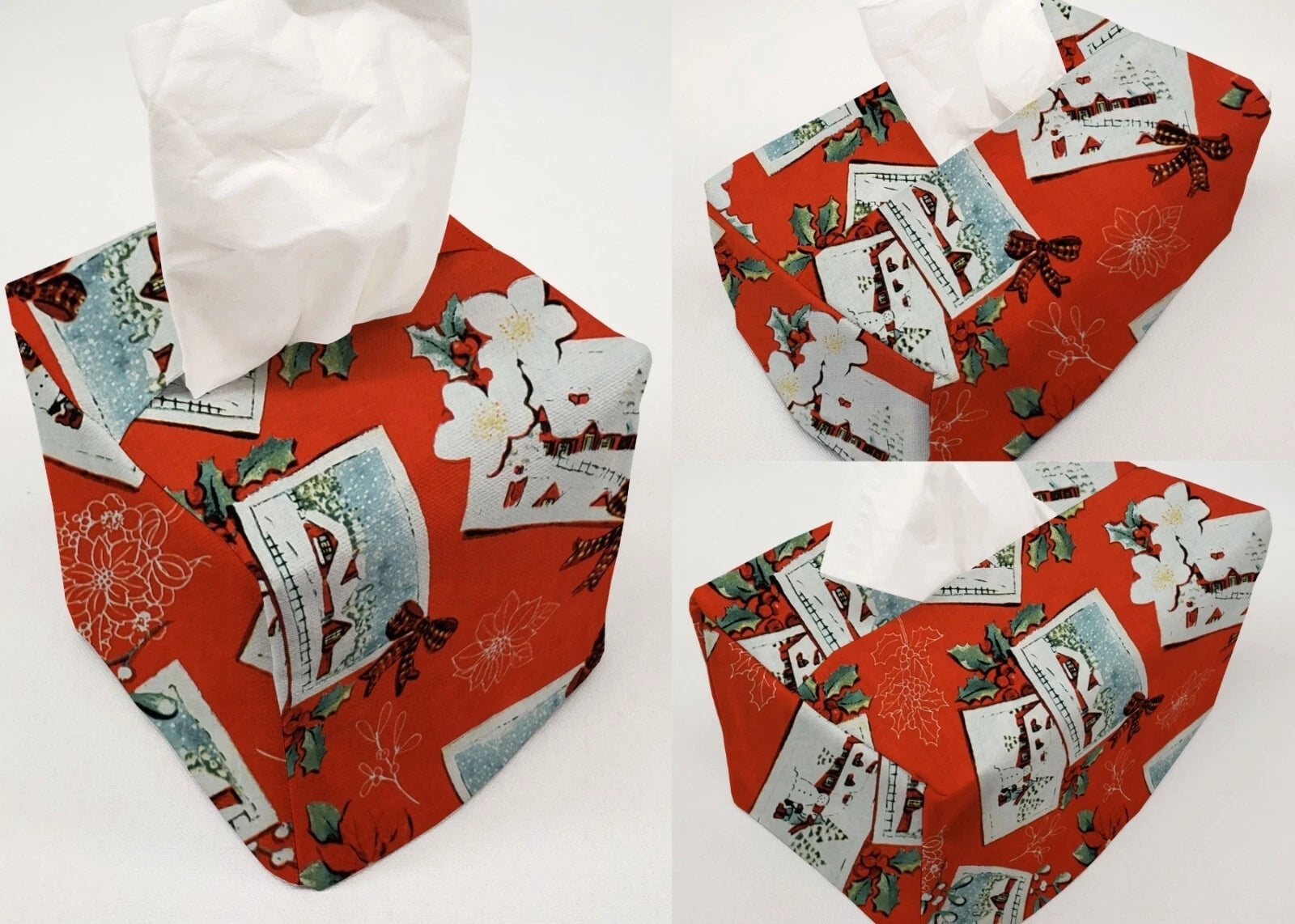 Christmas Tissue Box Cover (7 Patterns Available) | eBay