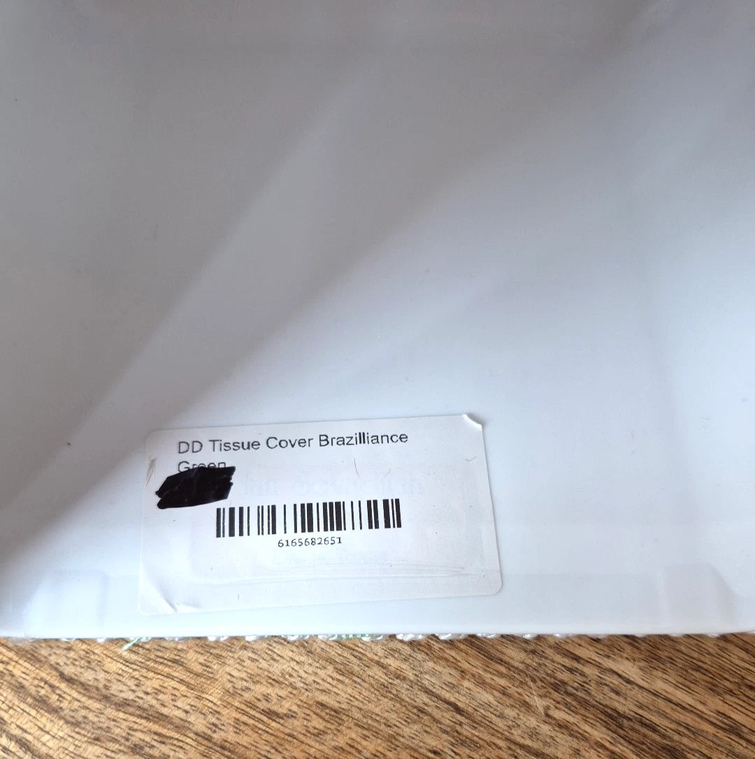 Dorothy Draper Home Fabric Covered Square Tissue Box Cover - Brazilliance Green | eBay