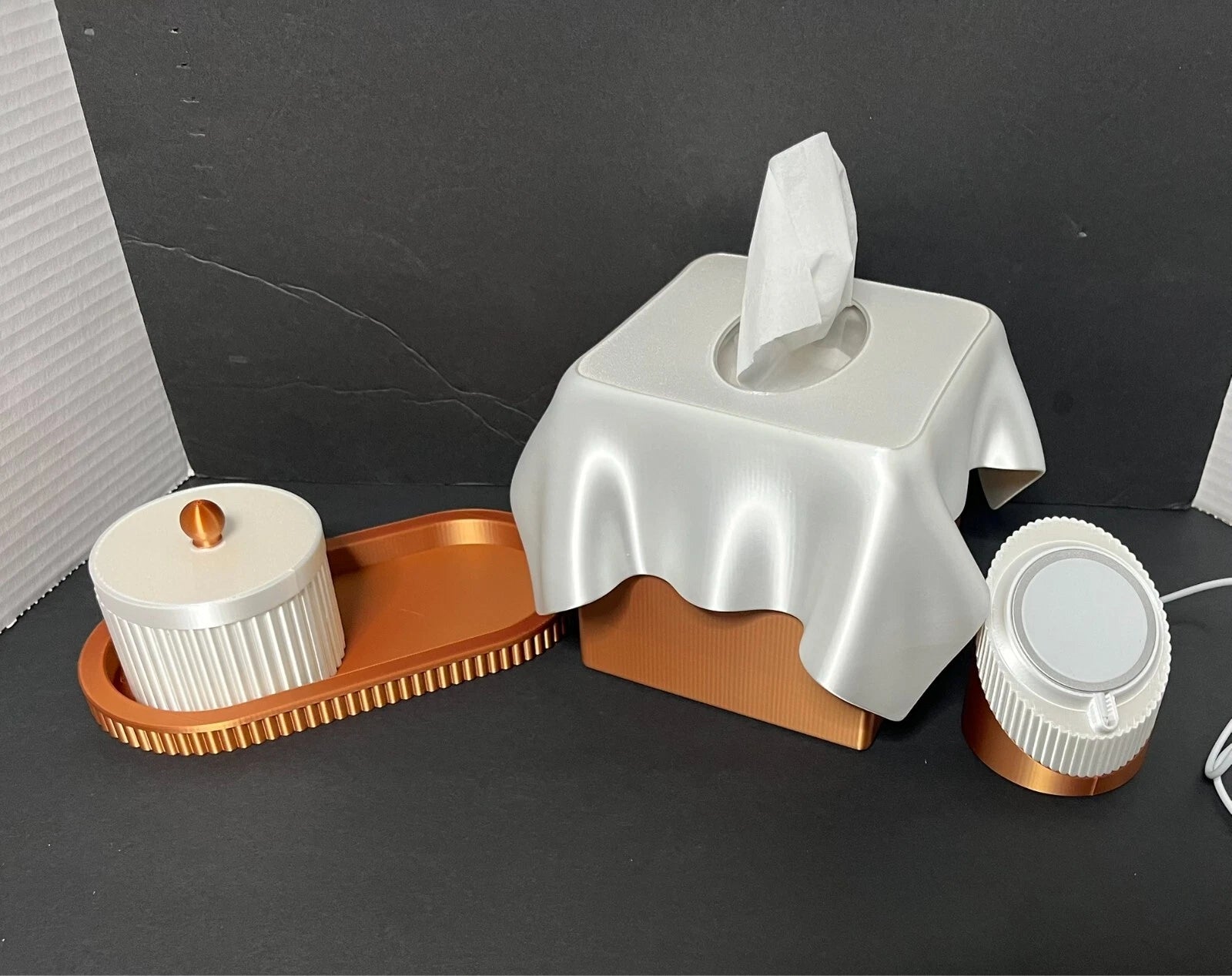 Tissue Box Cover. Plus Accessories: Tray and Container. MAGSAFE Charging Stand. | eBay