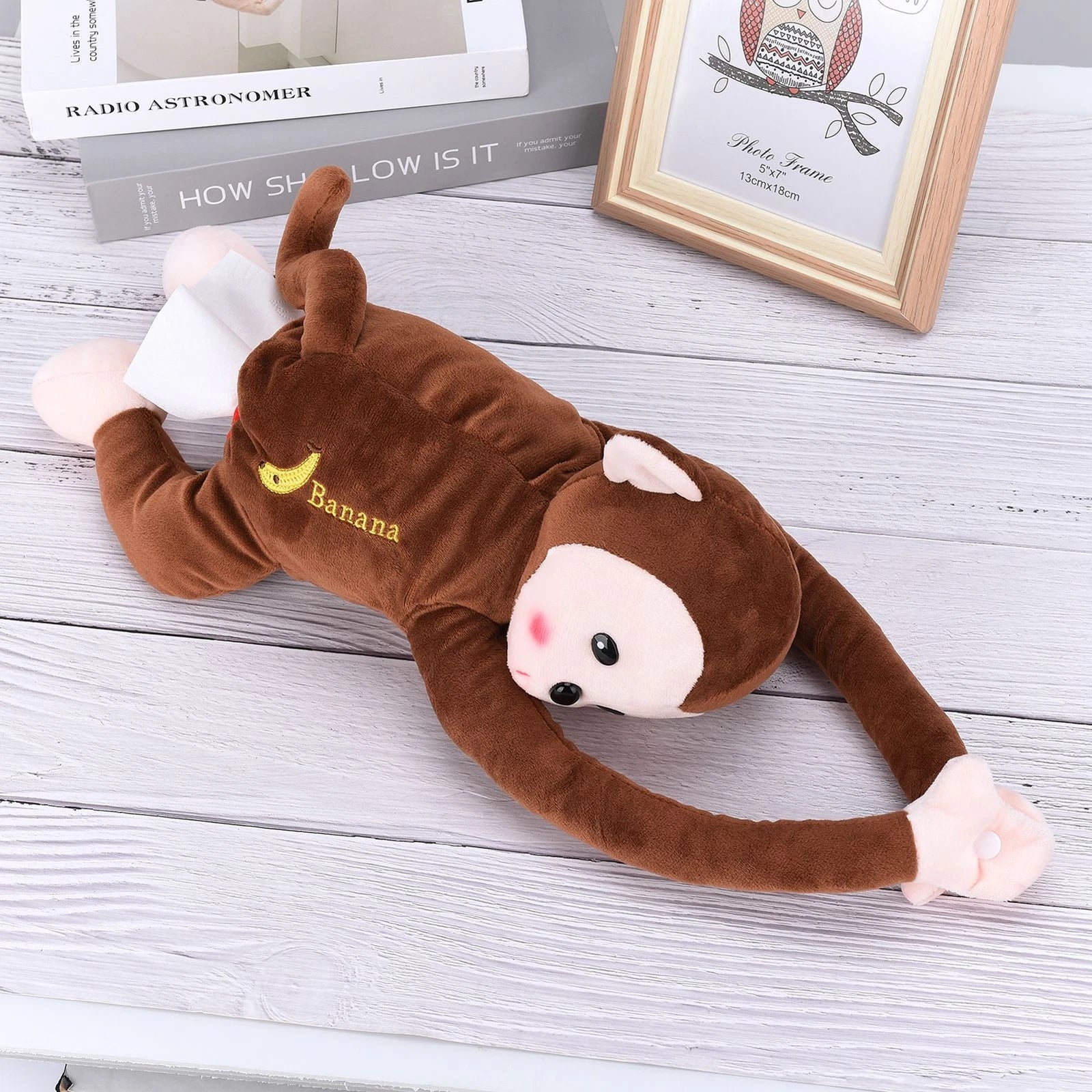 Cute Monkey Hanging Tissue Box For Car Home Office Decor SKI | eBay