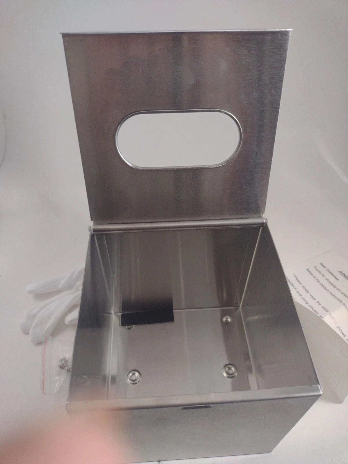 Square Stainless Steel Tissue Box Cover Wall Mounted Stylish Paper Facial Cover | eBay