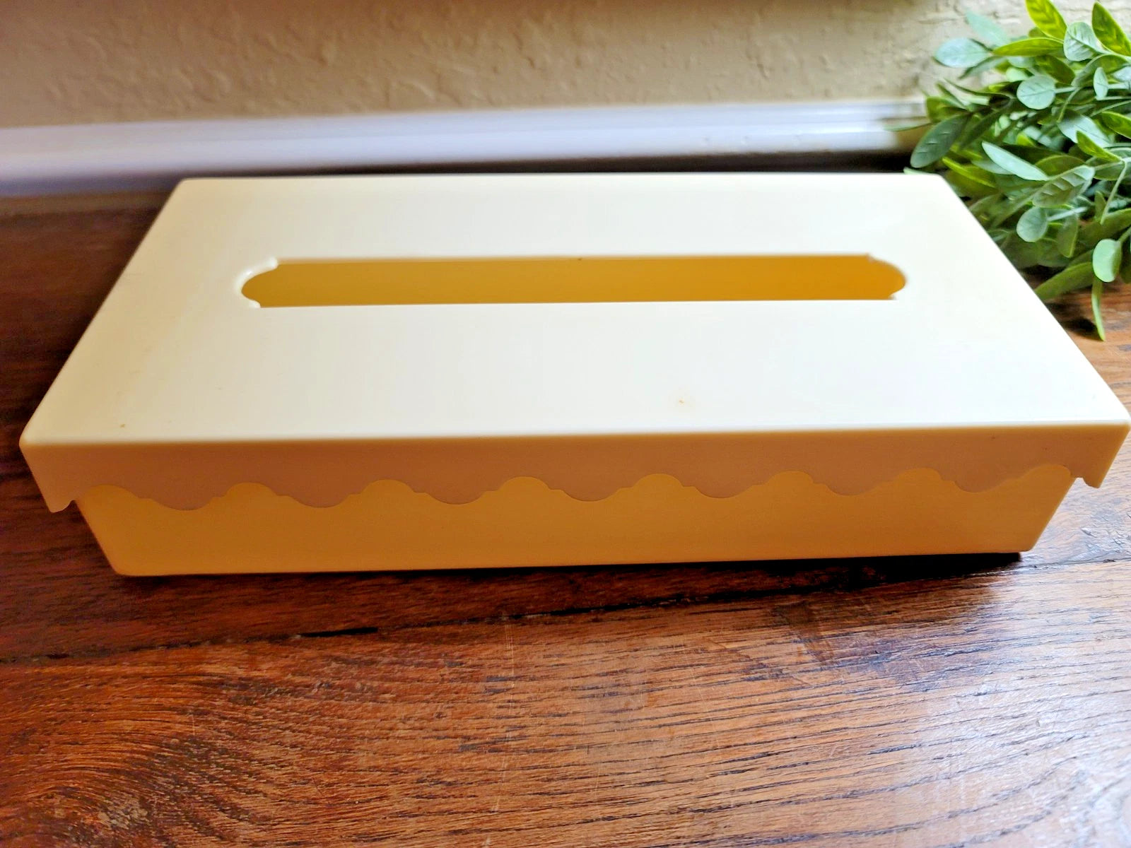 Vintage Retro 60's Amesware Tissue Box Holder w/Lid Solid Yellow Plastic | eBay