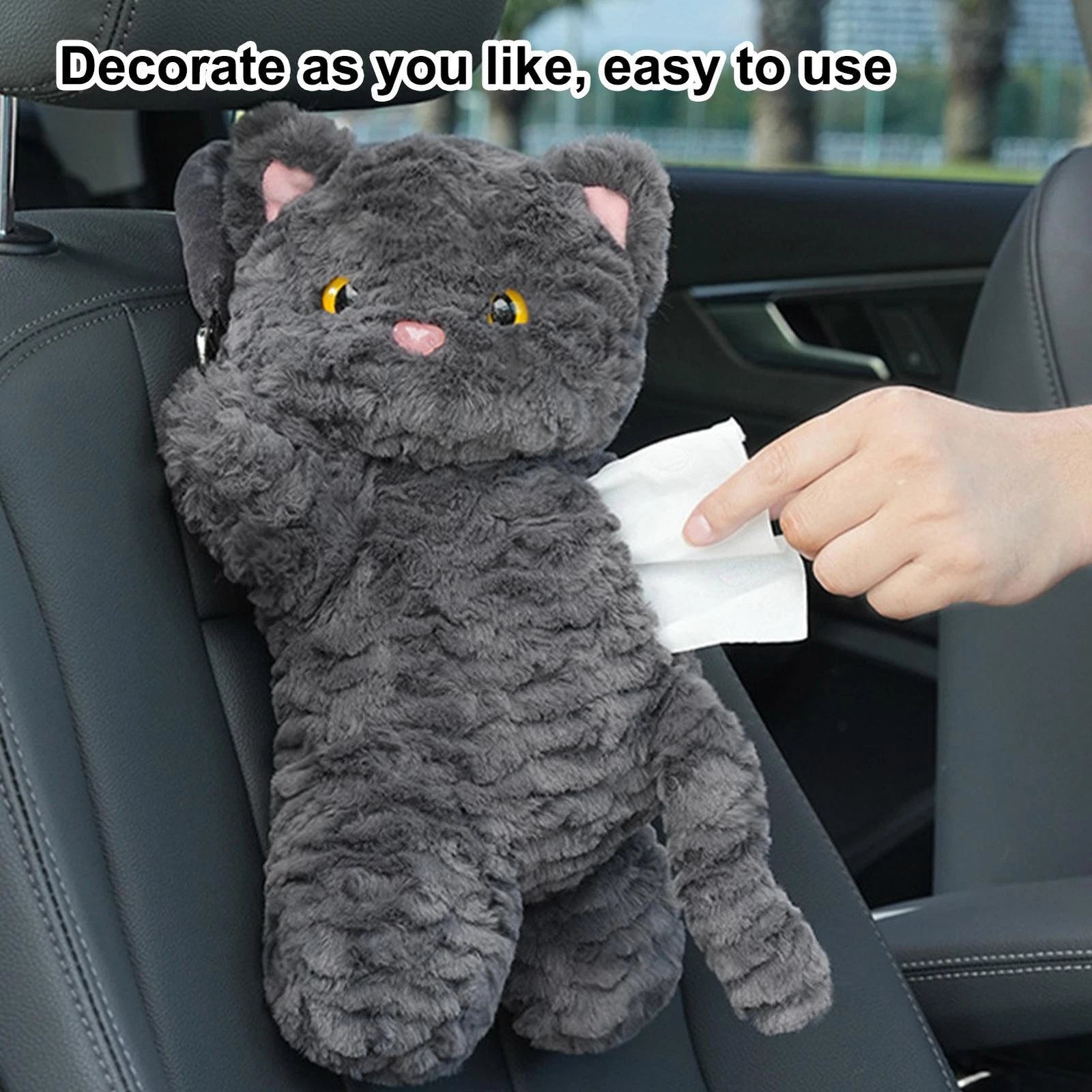 Cartoon Cat Bedroom Room Home Car Tissue Box Cover Holder Napkin Holder | eBay