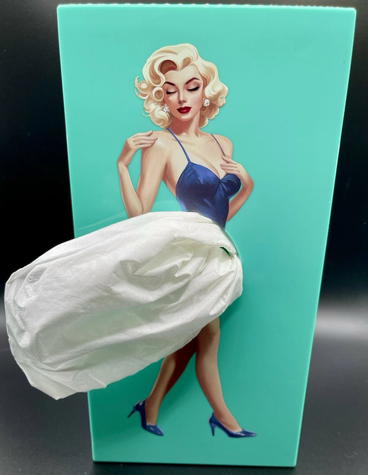 Rare Retro Pin-Up Sexy Blonde Girl Tissue Box Cover Holder | eBay