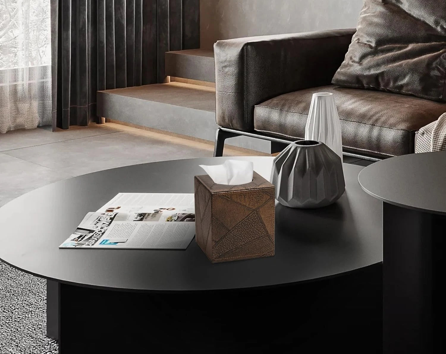 Tissue Box Cover Square Tissue Box Holder for Bathroom () Retro Brown | eBay