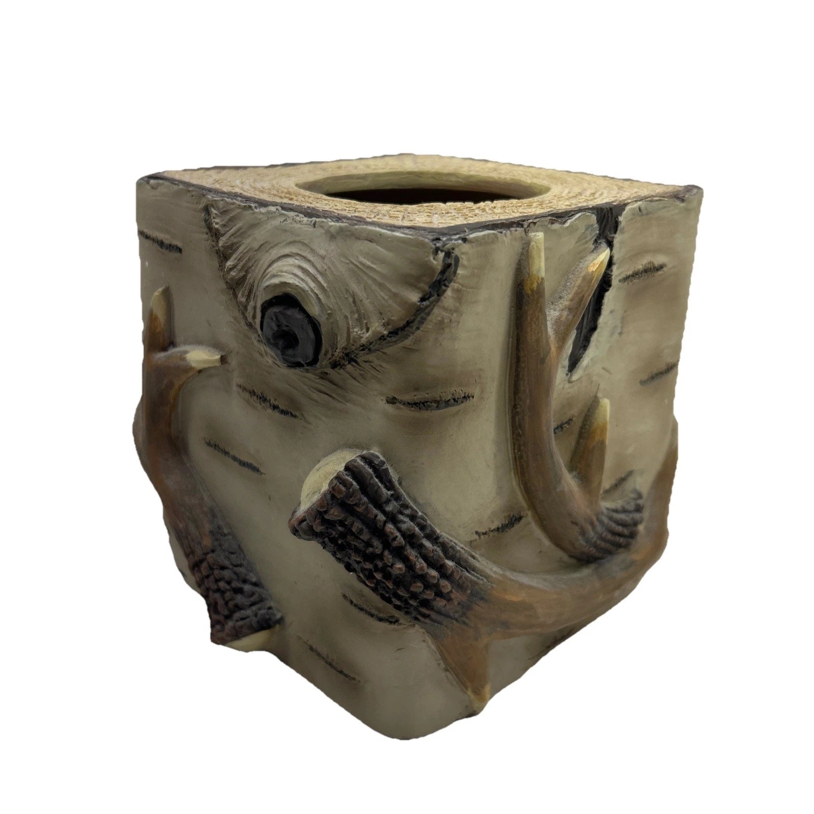 Square Deer Hunting Antler Theme Kleenex / Tissue Box Cover VGC | eBay