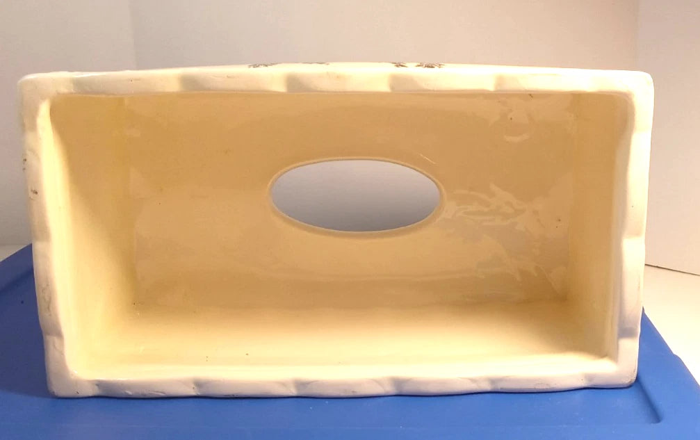 Vtg Antionette Ceramic Tissue Box Cover 10 1/2 X 4 1/2 X 5 1/2 | eBay
