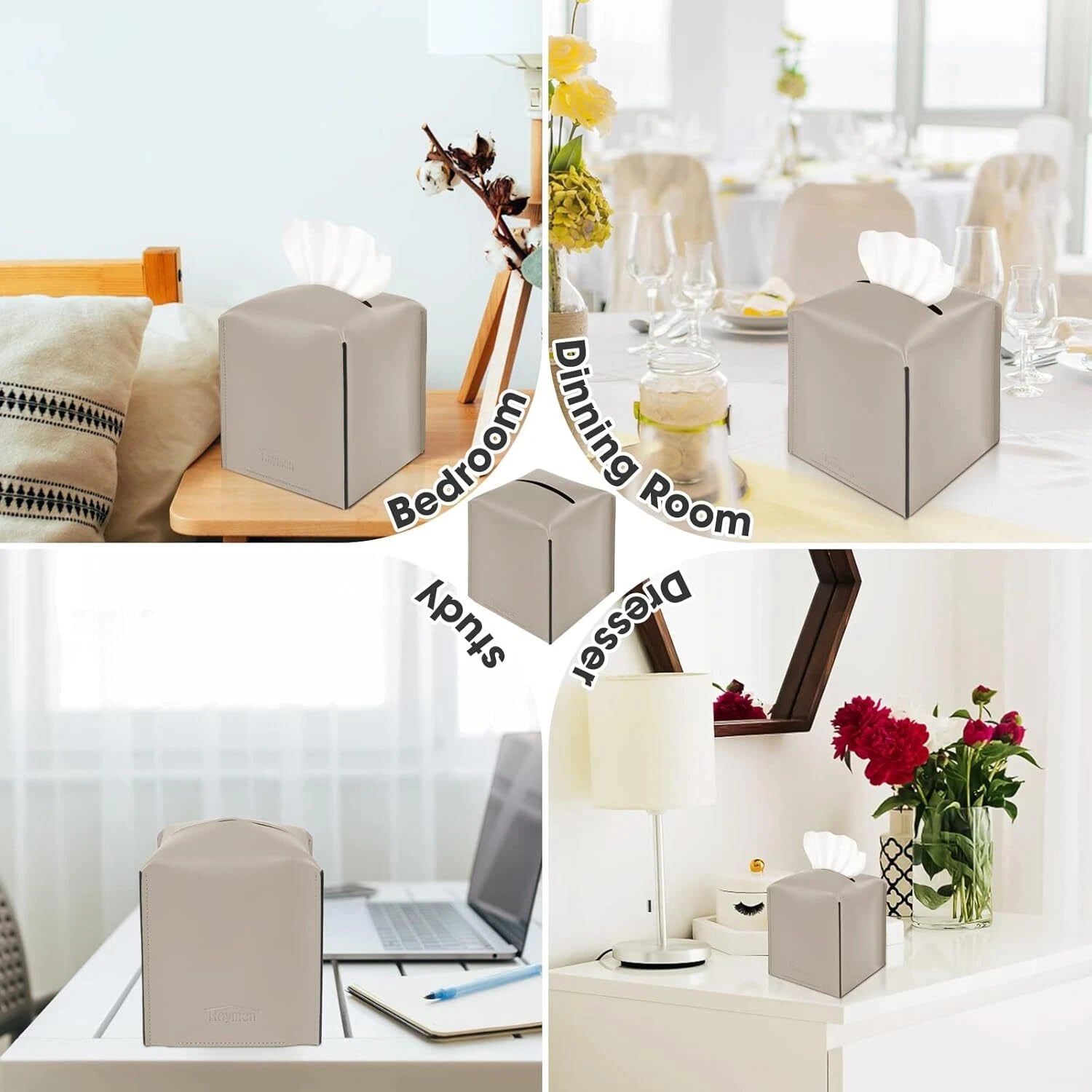 Tissue Box Cover, Modern Saddle Leather Square Tissue Box Holder | eBay