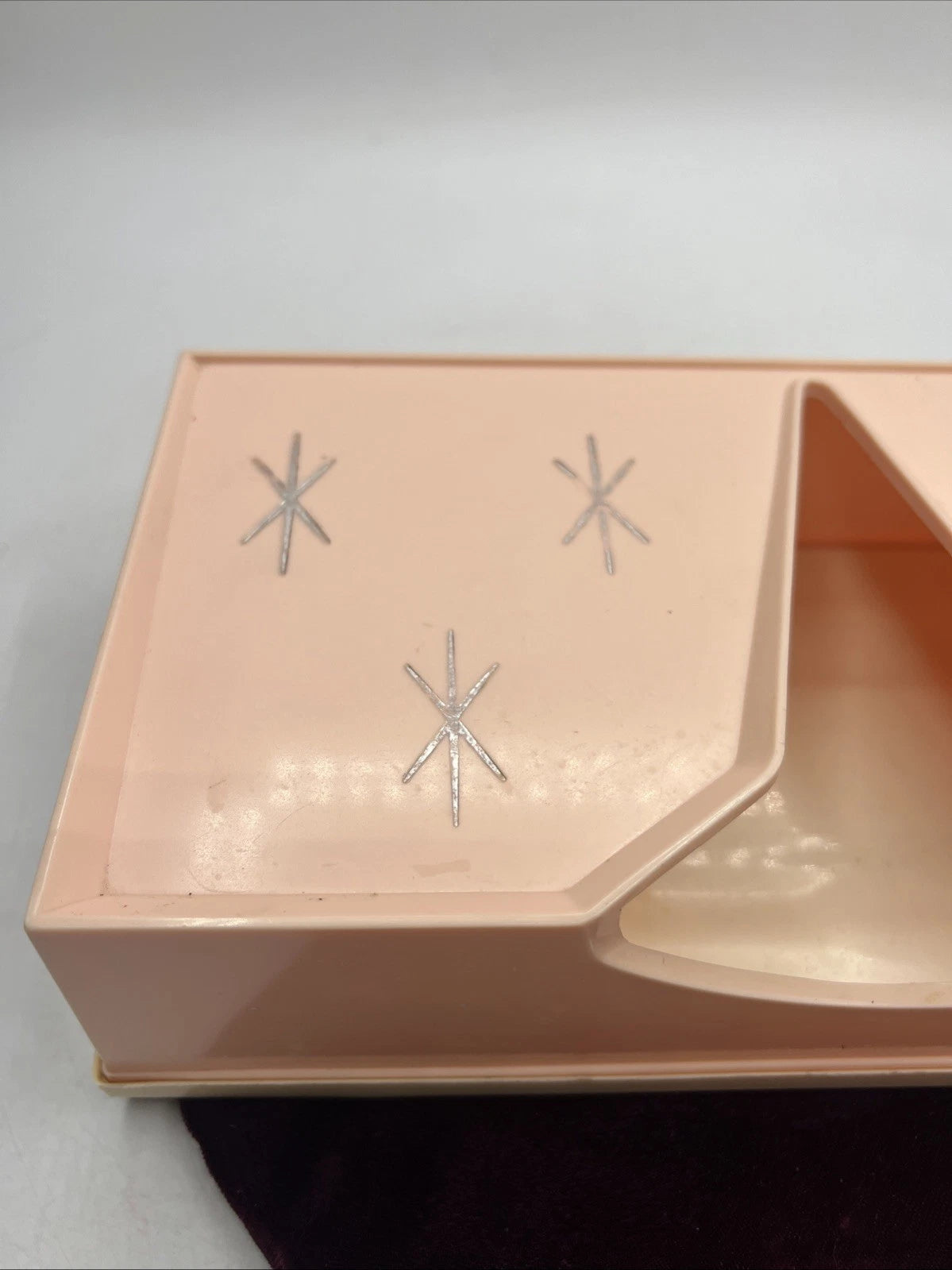 Vintage Lustro Ware Atomic Pink Tissue Holder H‑33 Retro Starburst Pattern | eBay