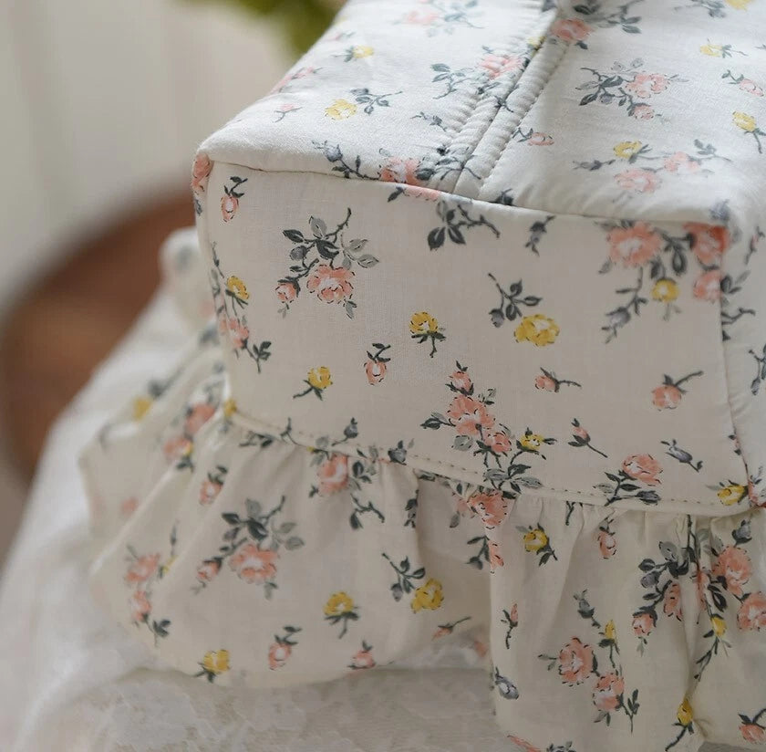 Rose Floral Cotton Tissue Box Cover Home Decoration Refill Holder, Made in Korea | eBay