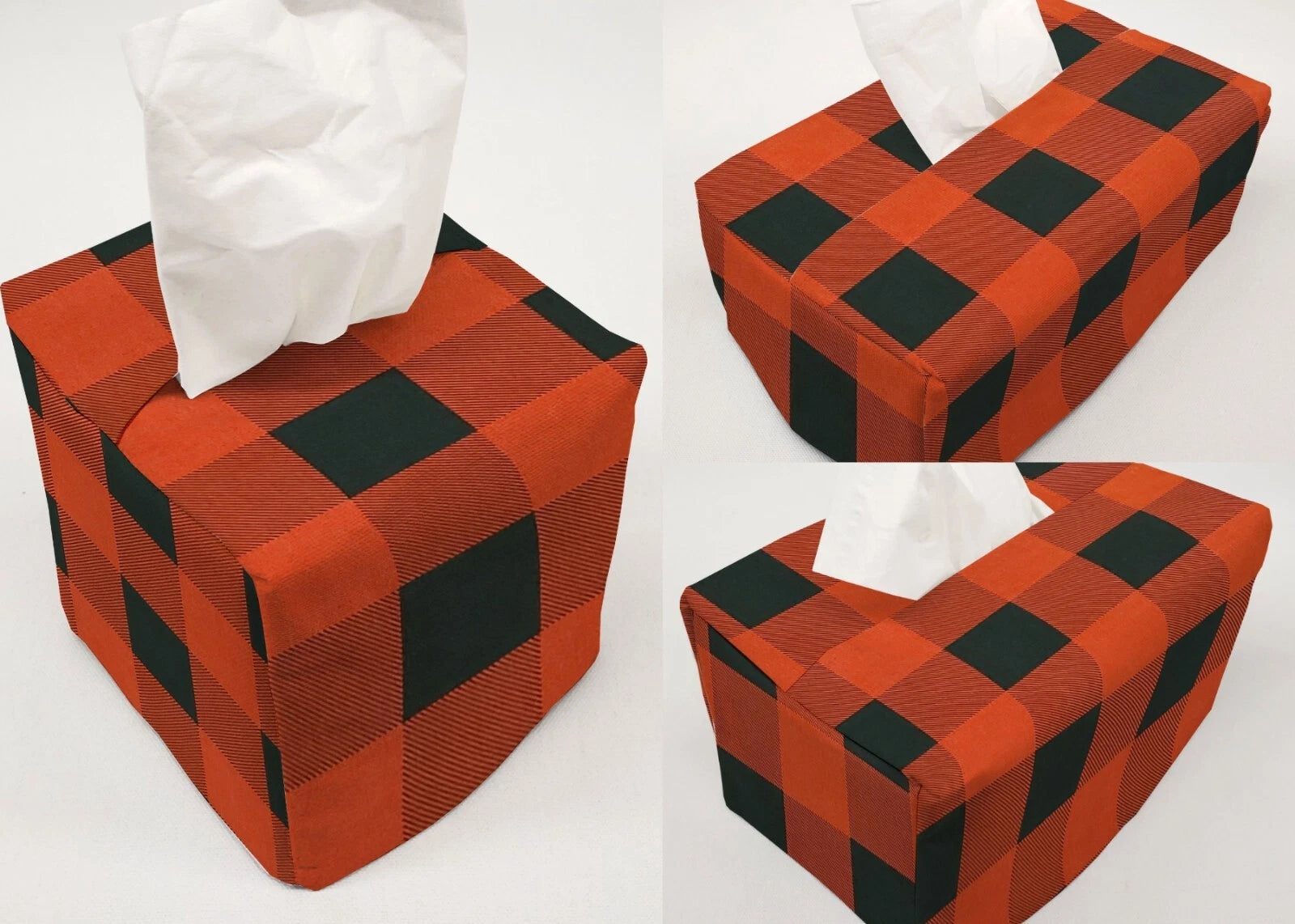 Buffalo Check Plaid Tissue Box Cover (6 Colors Available) | eBay