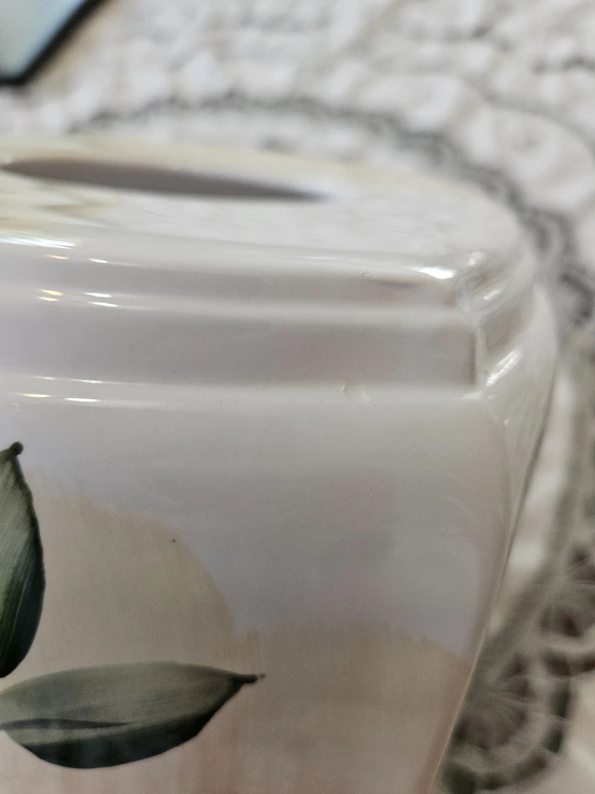 Croscill BOTANICAL GAZEBO Ceramic Square Tissue Box Cover Holder | eBay